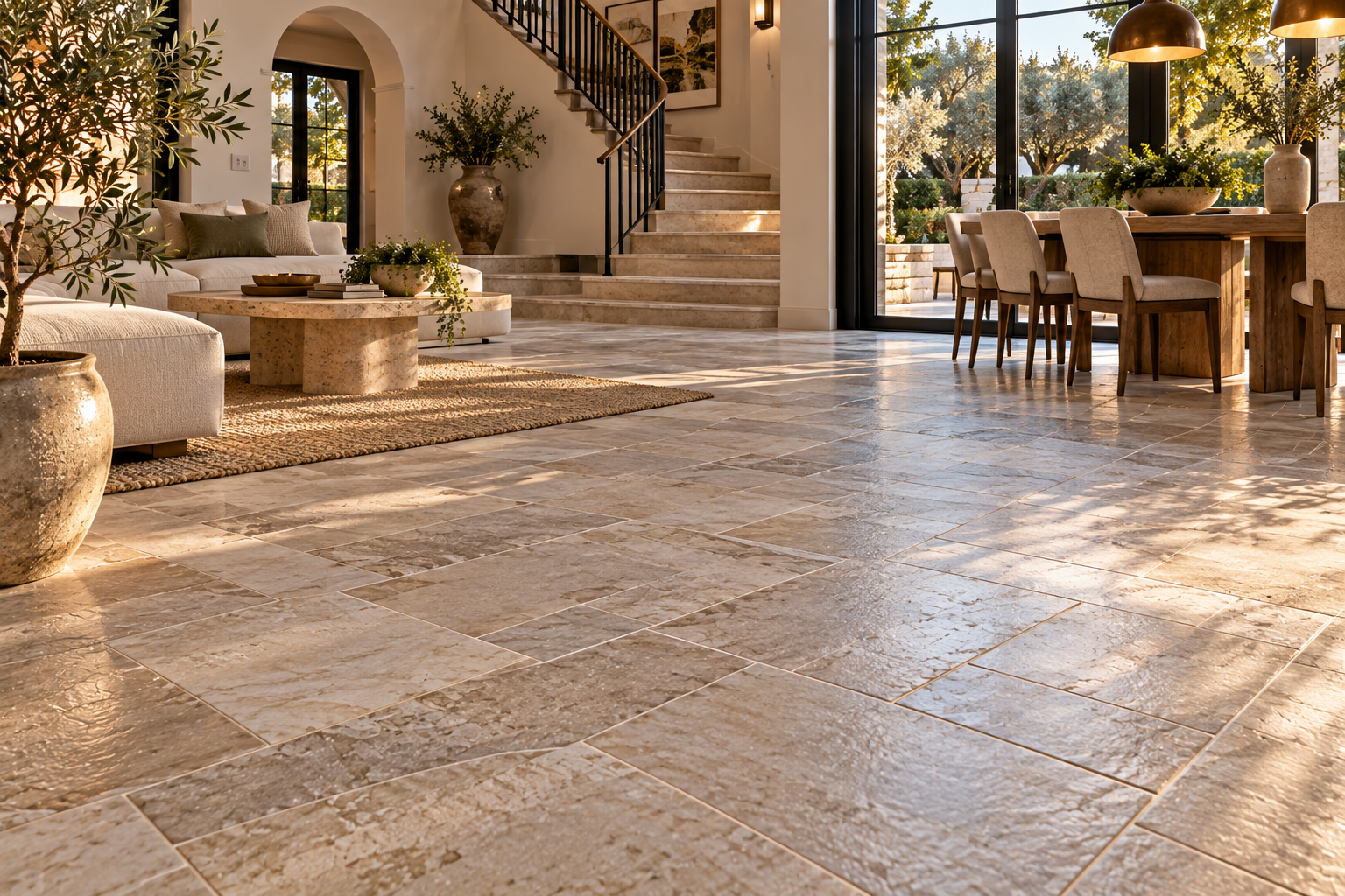 Residential tile and grout repair by Mr. Marble and Stone, renewing cracked grout, loose joints, and damaged tile surfaces throughout homes in Vancouver and Los Angeles.