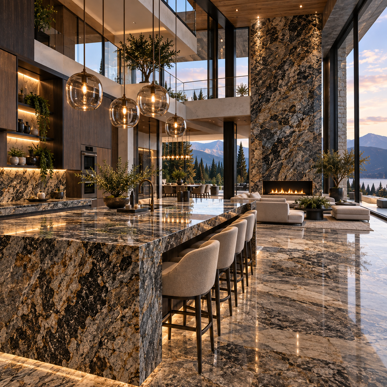 Professional granite installation by Mr. Marble & Stone, specializing in custom granite countertops, flooring, walls, fireplaces, stairs, patios, and architectural granite surfaces in Vancouver and Los Angeles.