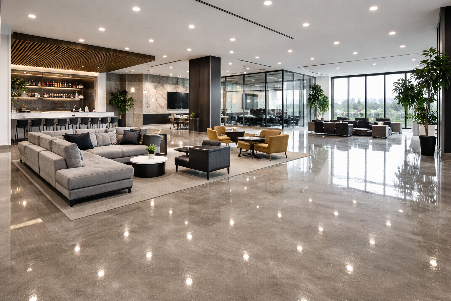 Commercial epoxy flooring in Vancouver featuring durable seamless coatings, slip-resistant finishes, chemical and abrasion resistance, and high-performance epoxy systems for retail, offices, and commercial spaces
