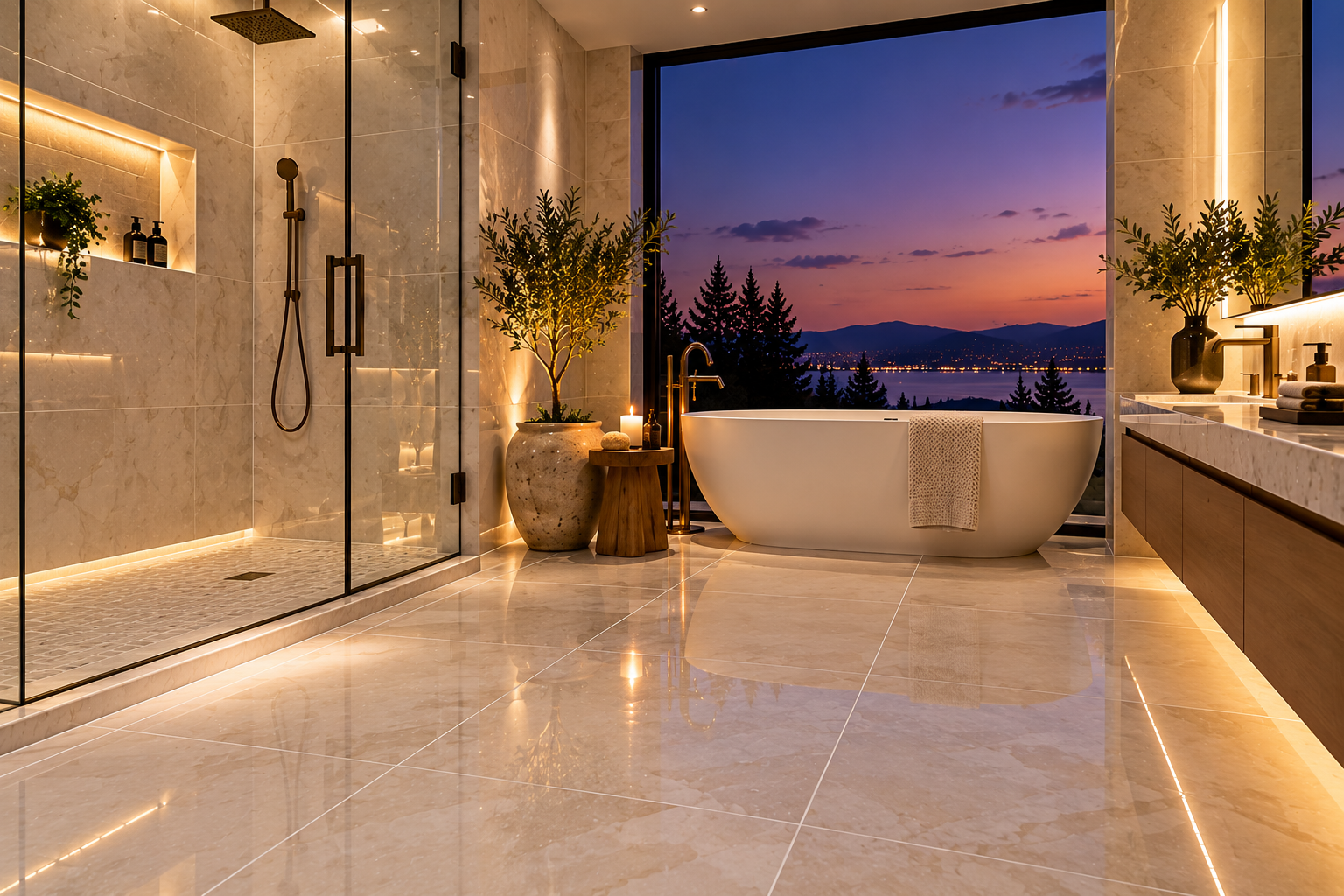 Bathroom Tile and Grout Cleaning in Vancouver and Los Angeles by Mr. Marble and Stone — Professional deep cleaning, grout stain removal, and tile restoration for bathrooms, showers, floors, and walls.