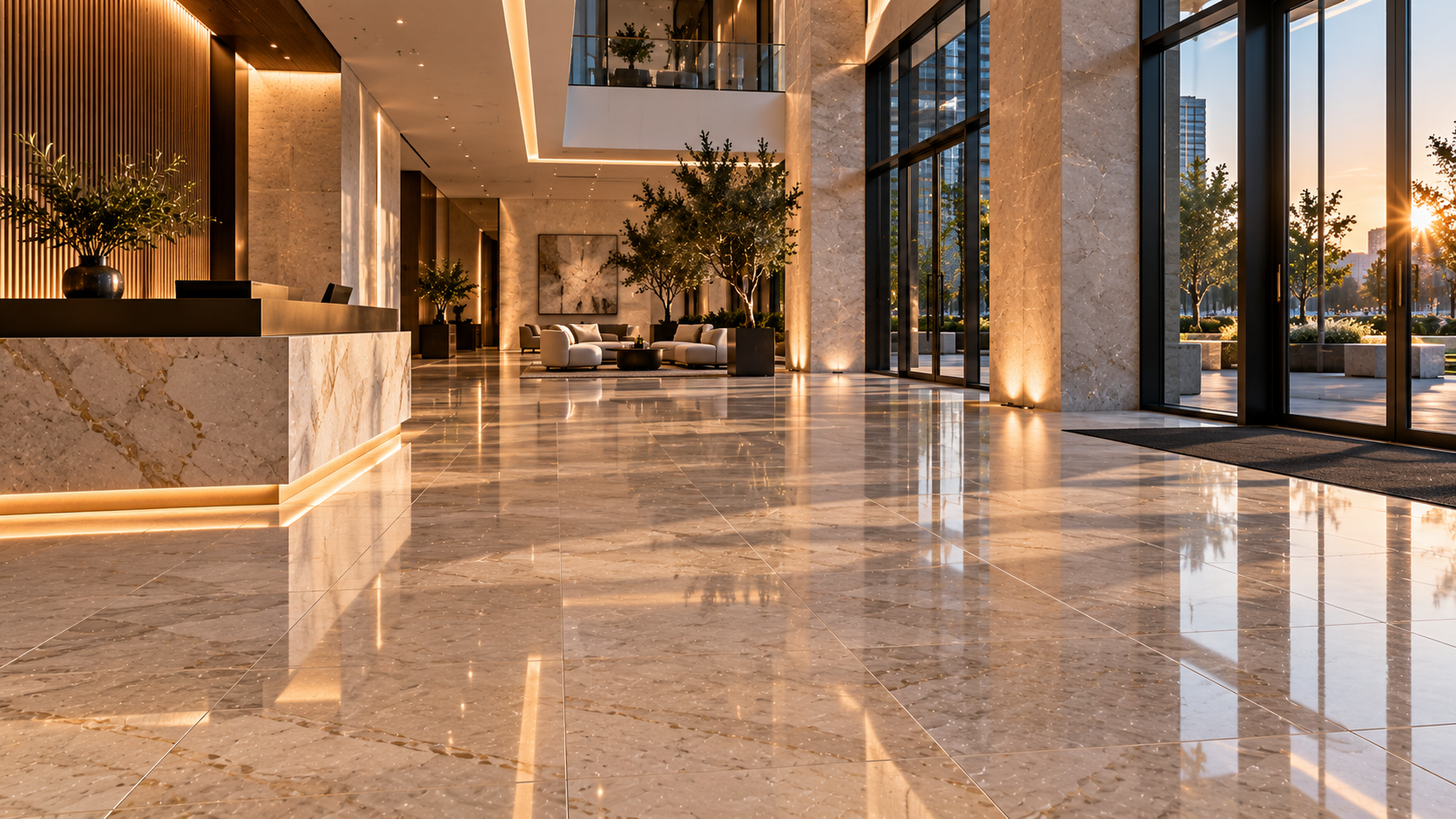 Commercial Tile Leveling | Mr. Marble and Stone – Vancouver & Los Angeles — Professional leveling for natural stone, engineered stone, and commercial tile, correcting lippage and uneven surfaces for a smooth, durable finish.