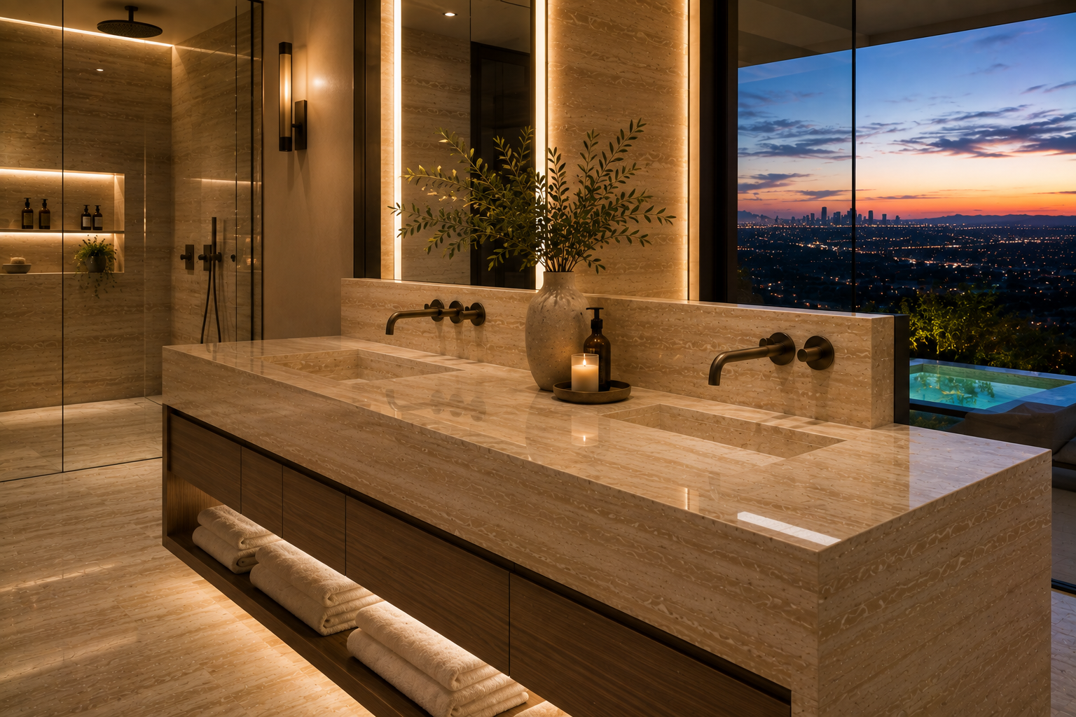 Sandstone Vanity Polishing in Vancouver & Los Angeles | Expert Sandstone Stone Polishing, Refinishing & Restoration Services