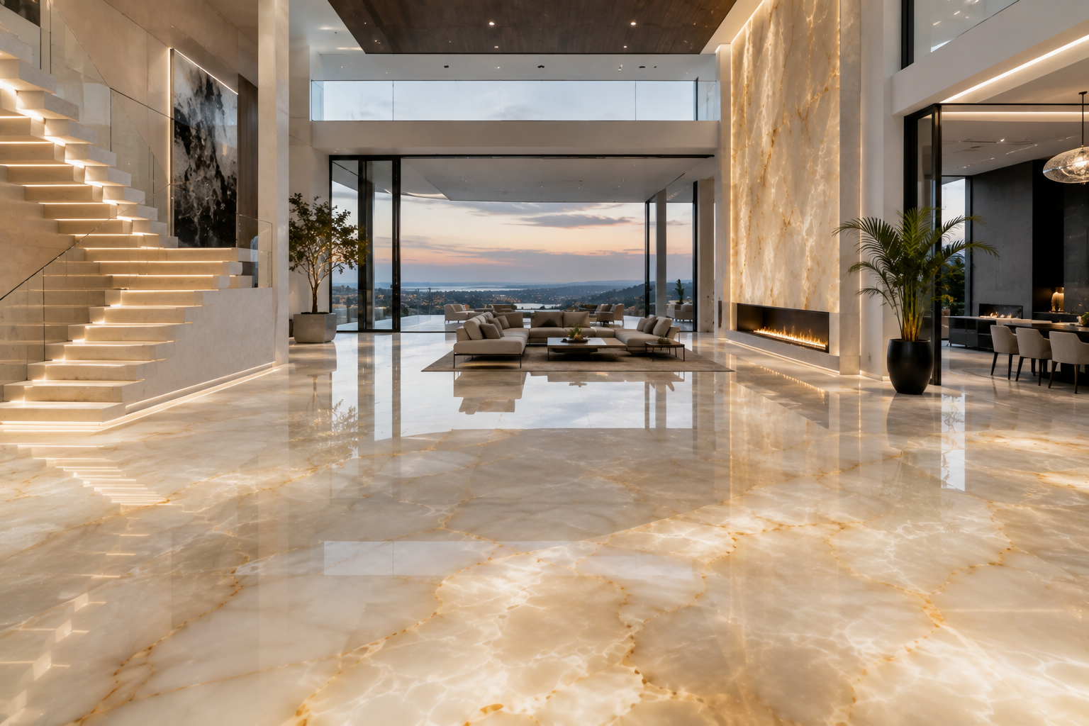 Professional onyx sealing and stone protection by Mr. Marble and Stone in Vancouver and Los Angeles.