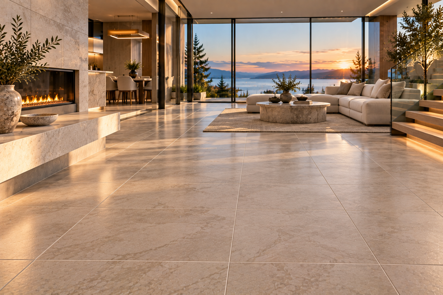 Mr. Marble and Stone residential grout replacement in Vancouver and Los Angeles, renewing worn grout lines for a clean, durable, and beautifully finished tile surface throughout your home.
