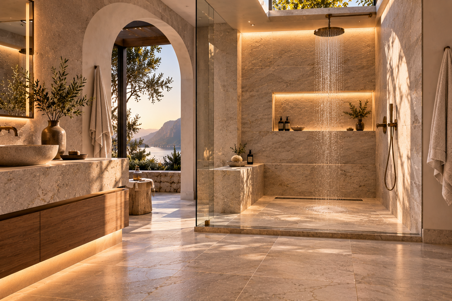 Shower Tile Leveling | Mr. Marble and Stone – Vancouver & Los Angeles — Professional shower tile leveling and lippage correction for natural stone, engineered stone, and other tiles, creating even surfaces, precise alignment, and clean grout lines.