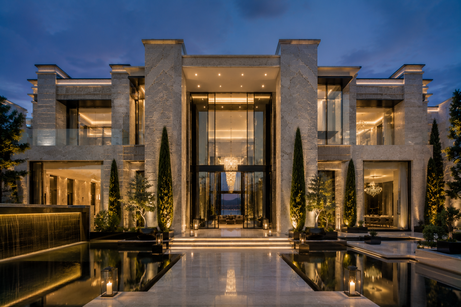 Quartzite facade restoration by Mr. Marble & Stone in Vancouver and Los Angeles.