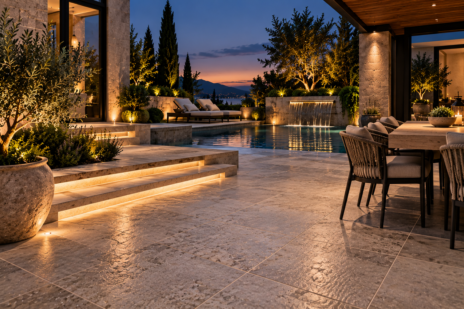 Patio tile and grout repair by Mr. Marble and Stone, restoring damaged grout lines and worn tile joints for durable outdoor surfaces in Vancouver and Los Angeles.
