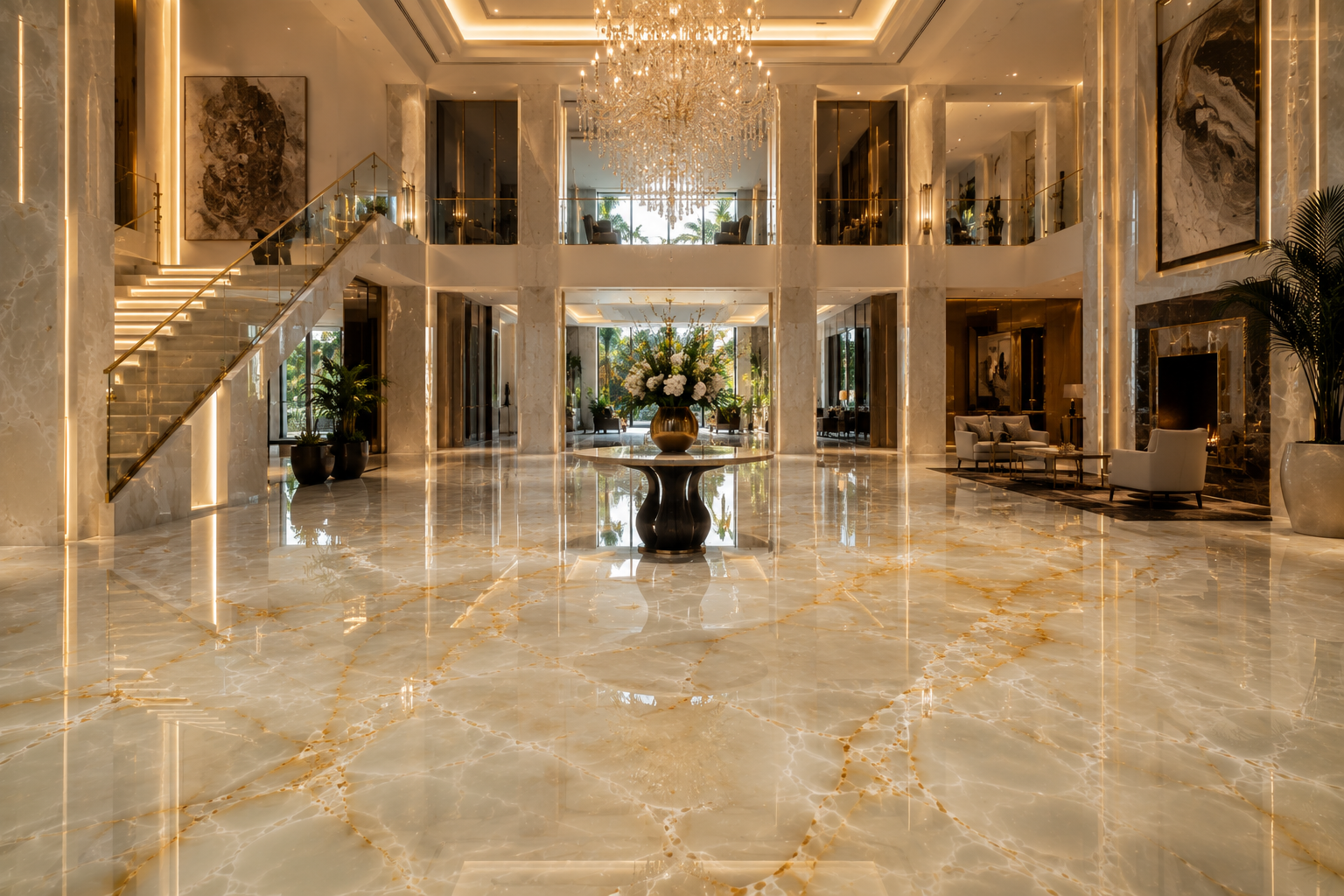 Professional onyx cleaning and stain removal by Mr. Marble and Stone in Vancouver and Los Angeles.