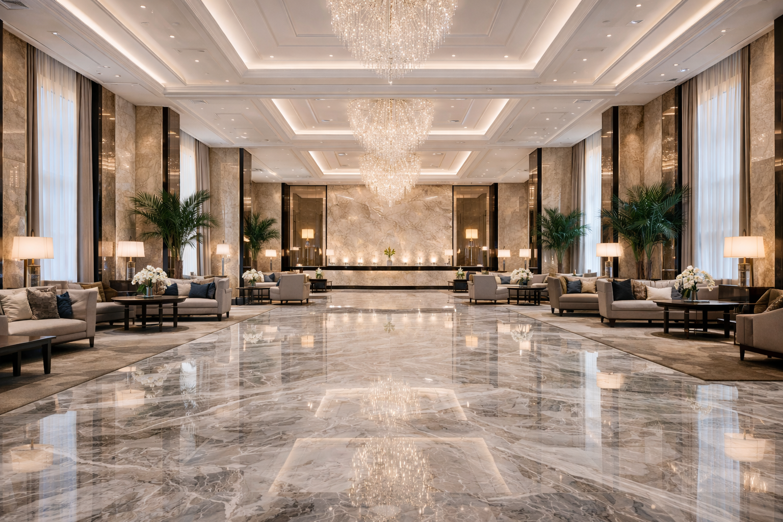 Mr. Marble and Stone professional marble floor polishing, marble buffing, diamond polishing, marble refinishing, and natural stone polishing for luxury interiors.