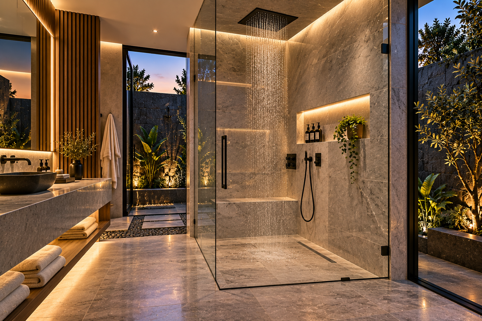Mr. Marble and Stone shower silicone and caulking repair, replacement, and waterproof sealing in Vancouver and Los Angeles, restoring clean, watertight joints around shower walls, floors, glass, corners, and fixtures.
