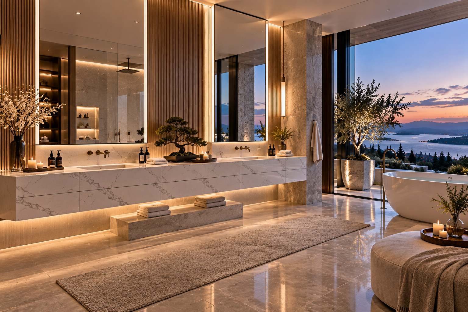 Quartz vanity installation by Mr. Marble & Stone in Vancouver and Los Angeles, featuring custom quartz bathroom vanities with durable, low-maintenance surfaces.