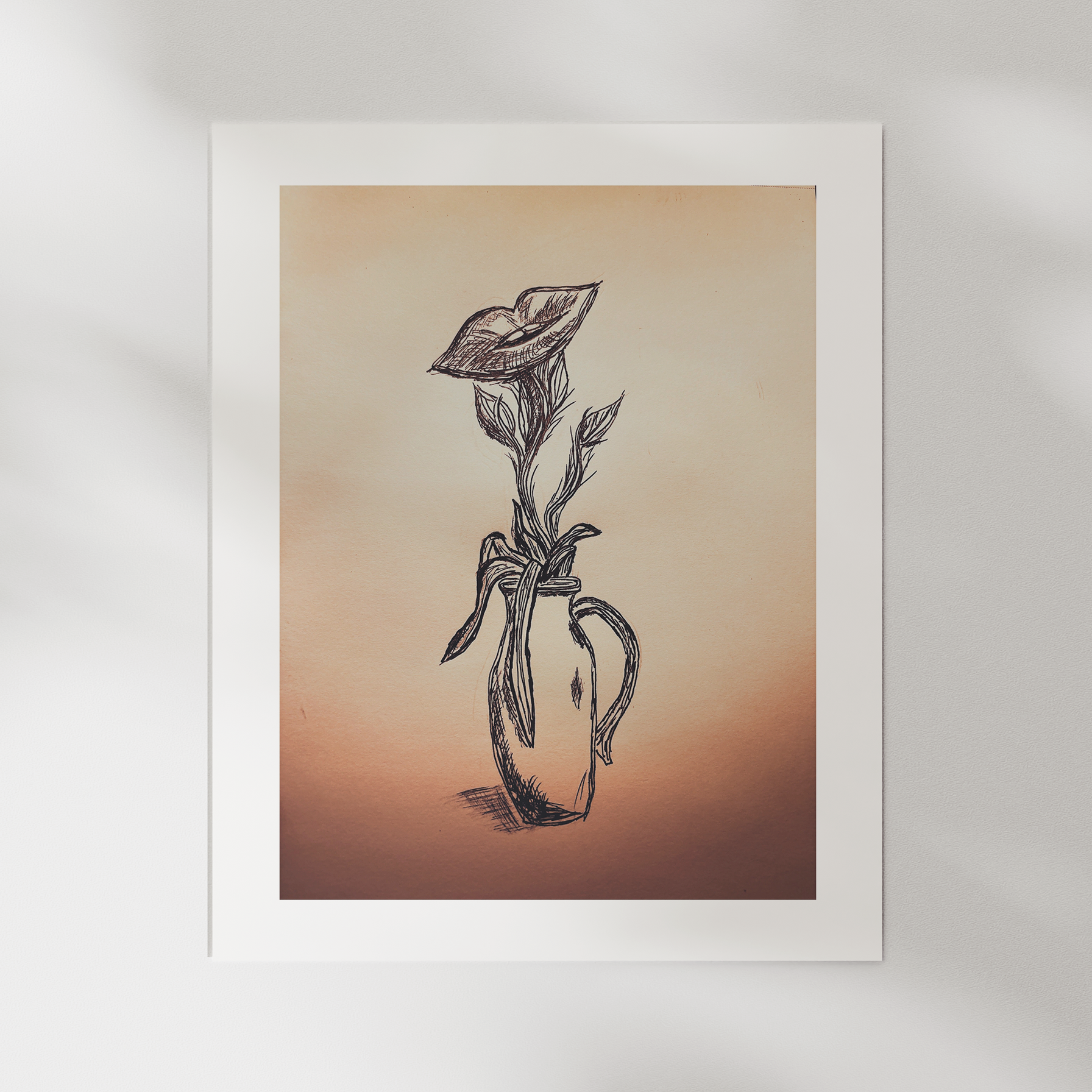 Botanical Lip Drawing