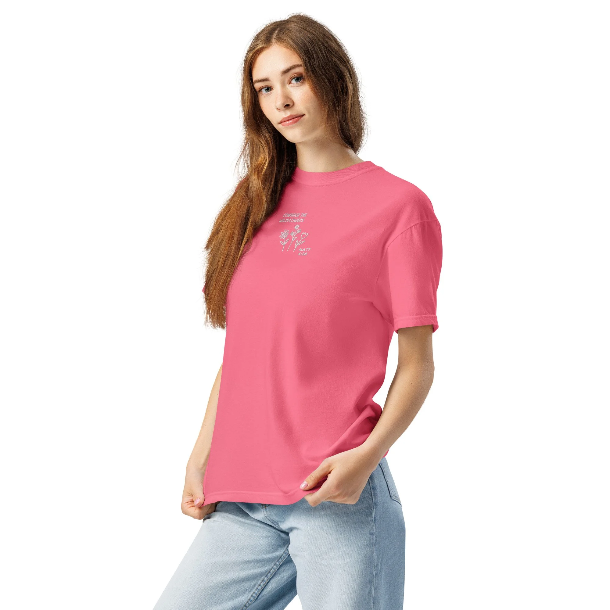 Consider the Wildflowers Embroidered Tee