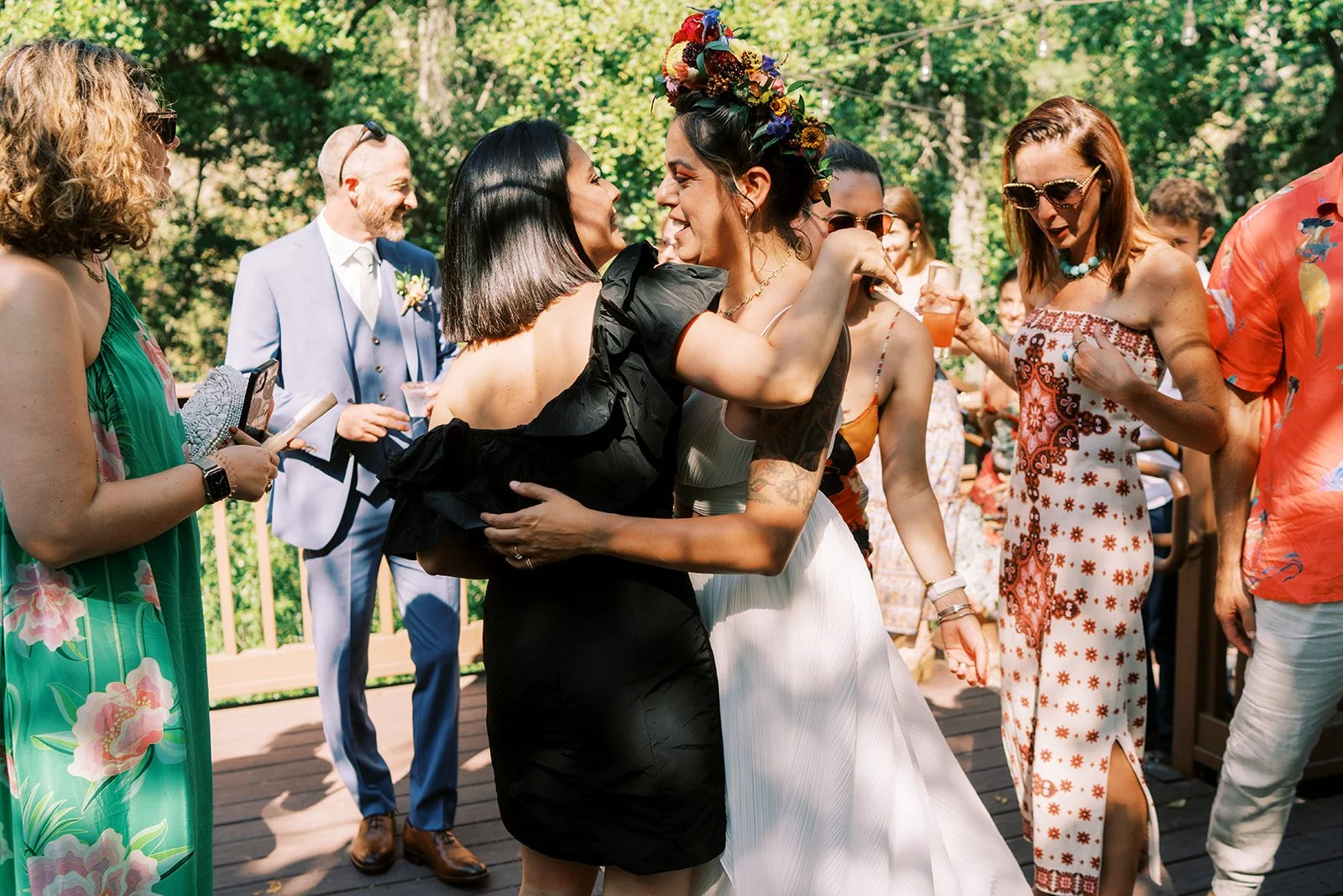 Guests enjoying an outdoor hospitality event in Sonoma, California.