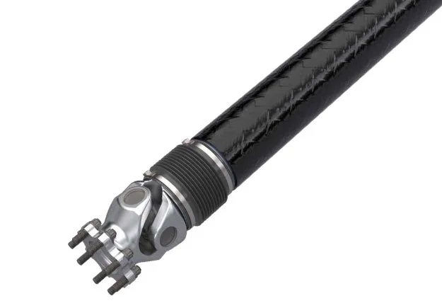 High-performance carbon fiber driveshaft component engineered for advanced driveline systems, lightweight propshaft applications, and industrial driveline efficiency in transport and performance engineering environments