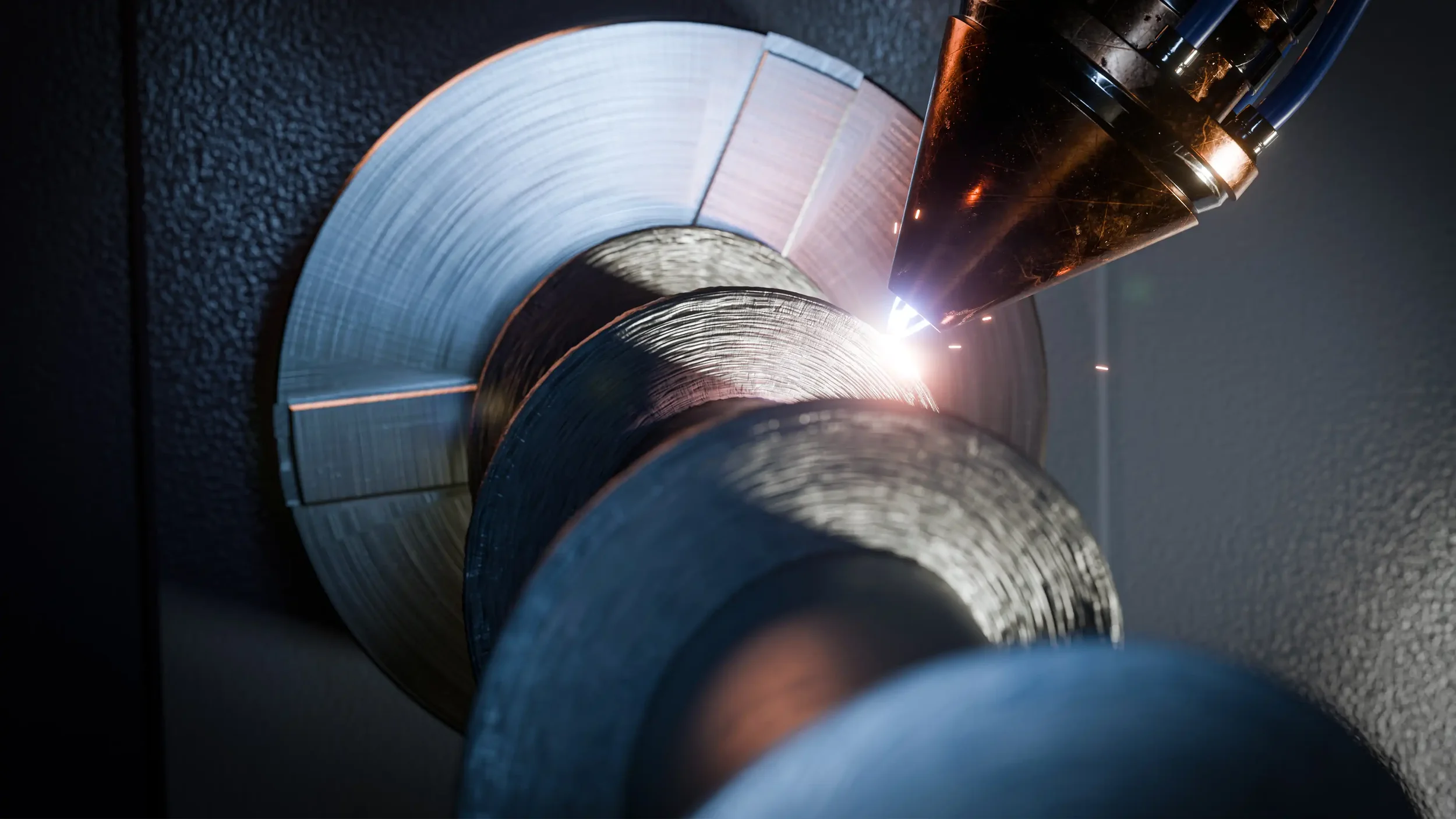 Industrial 3D printing process producing precision metal components through advanced additive manufacturing and custom metal engineering solutions