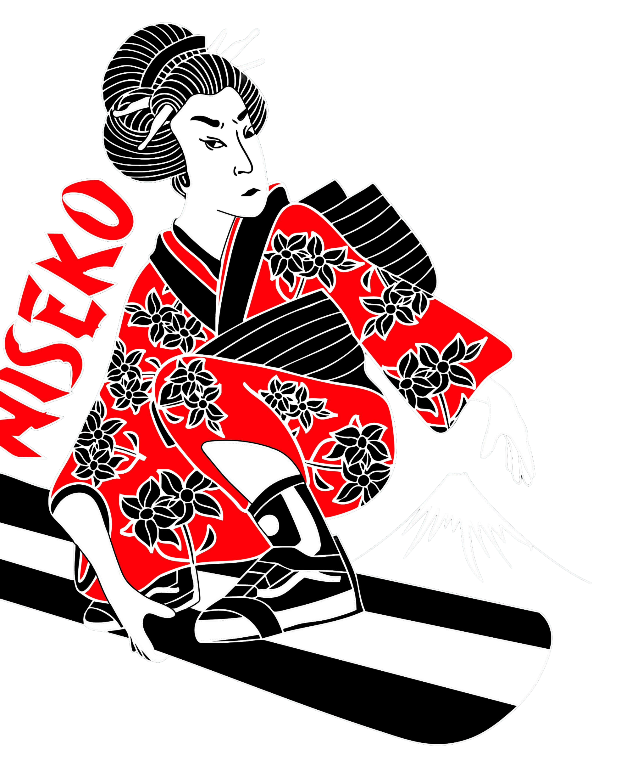 A traditional Japanese woodblock print of a woman in a kimono with floral patterns, sitting with a fan in her hand, with her hair styled in an elaborate updo.