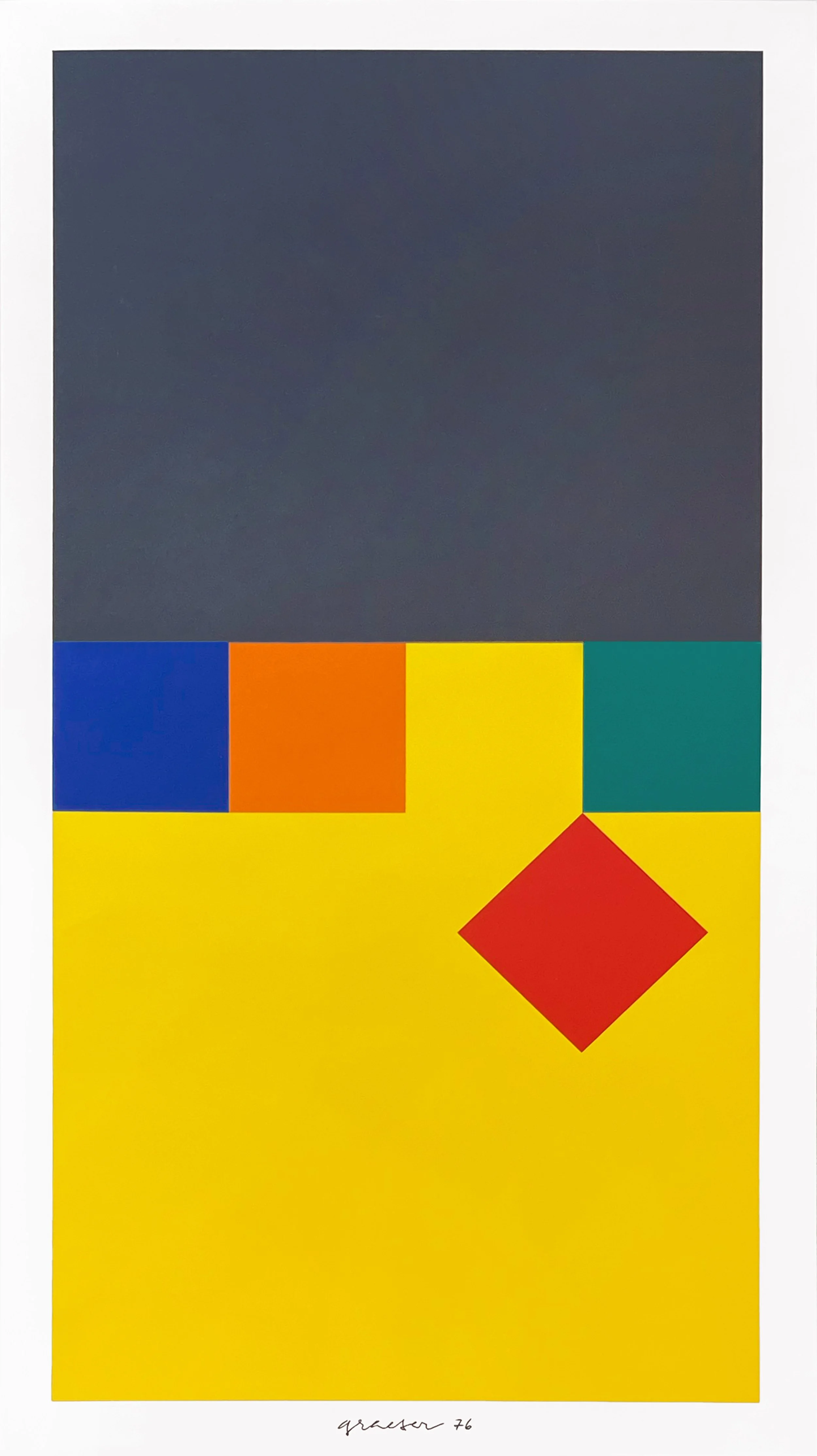 Disloziertes Rotes Quadrat, 1976