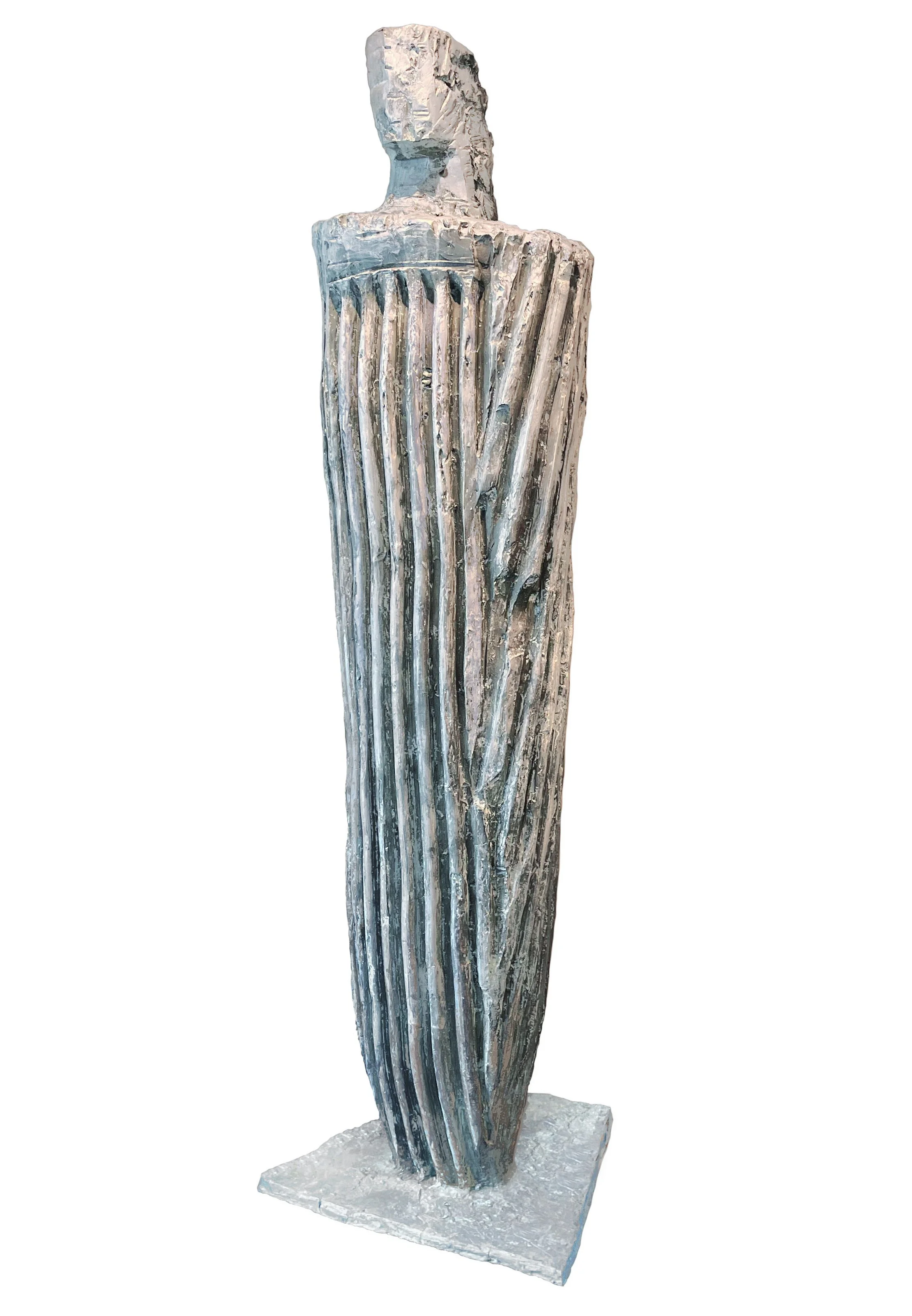 	 Verticale femminile (Senkrechte Frauenfigur) auf schmalem Aluminiumfuss, 1997