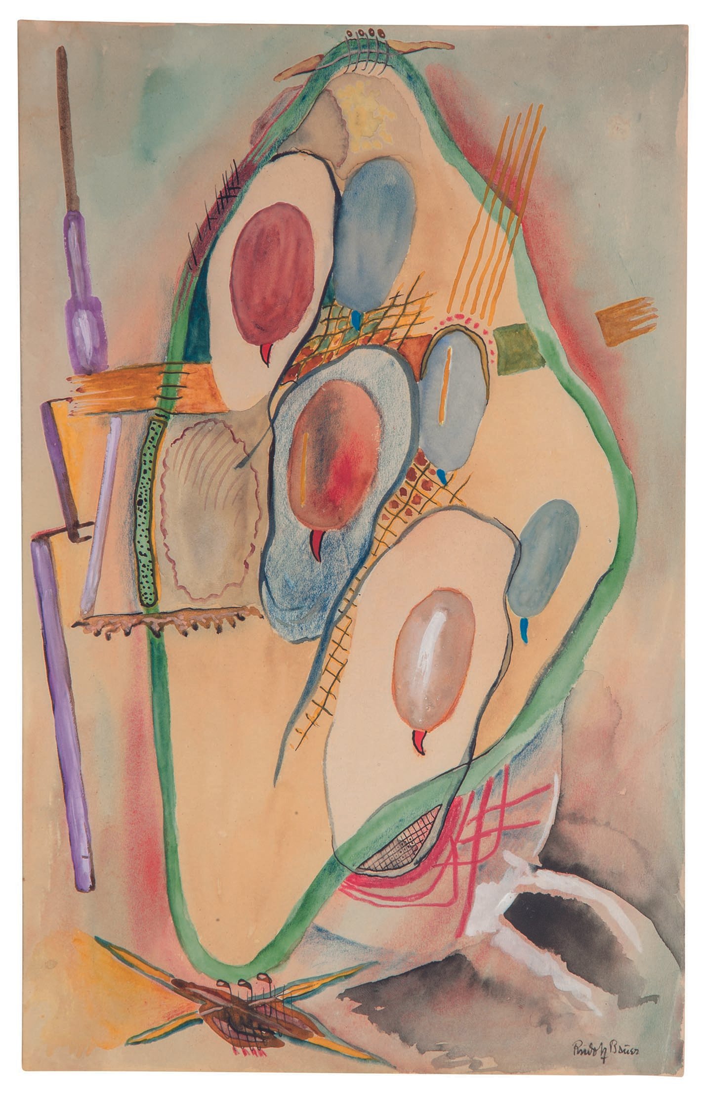 	 Ohne Titel (Biomorph), 1917–1922