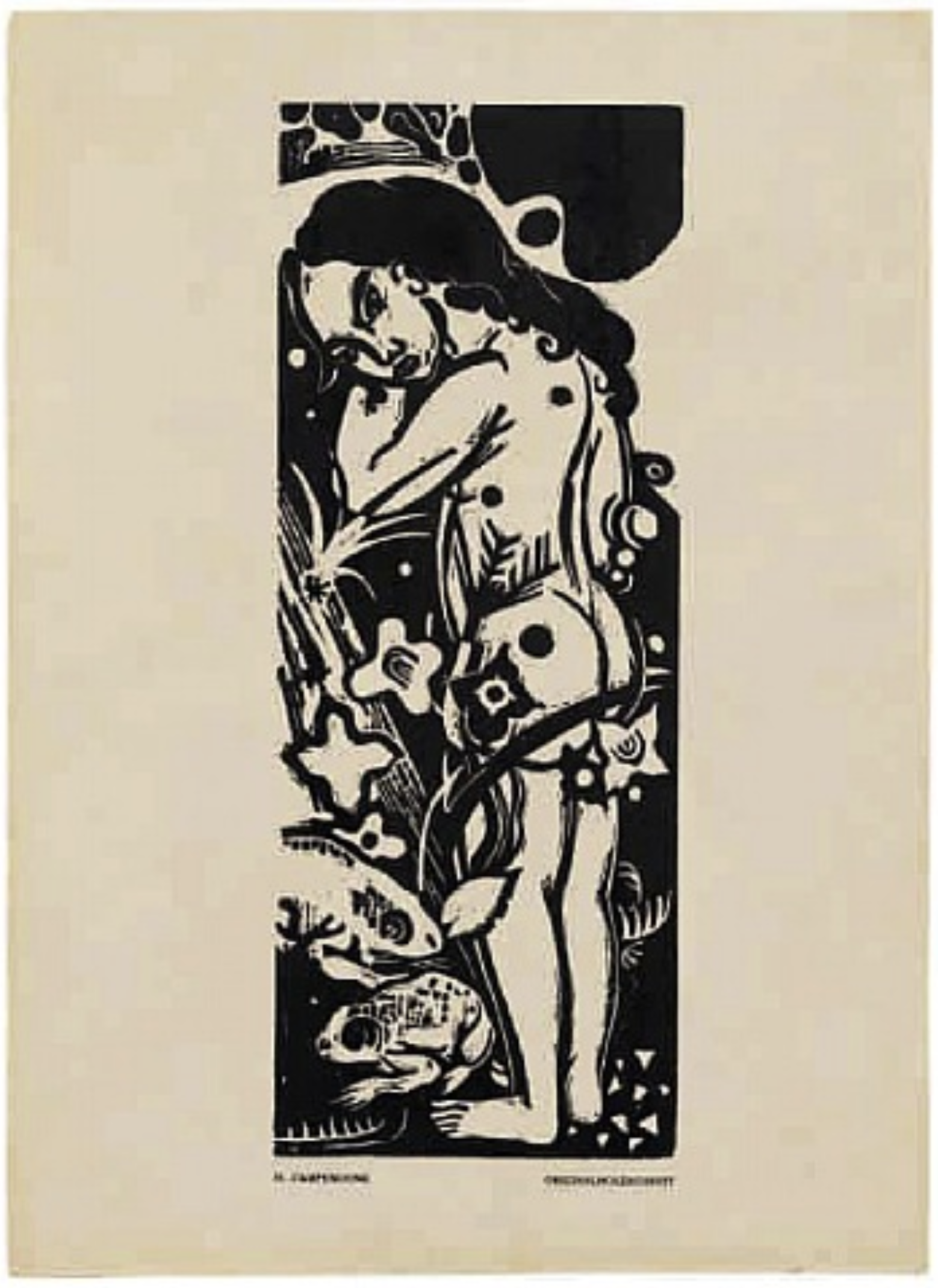 	 Mädchen mit Fröschen, 1917