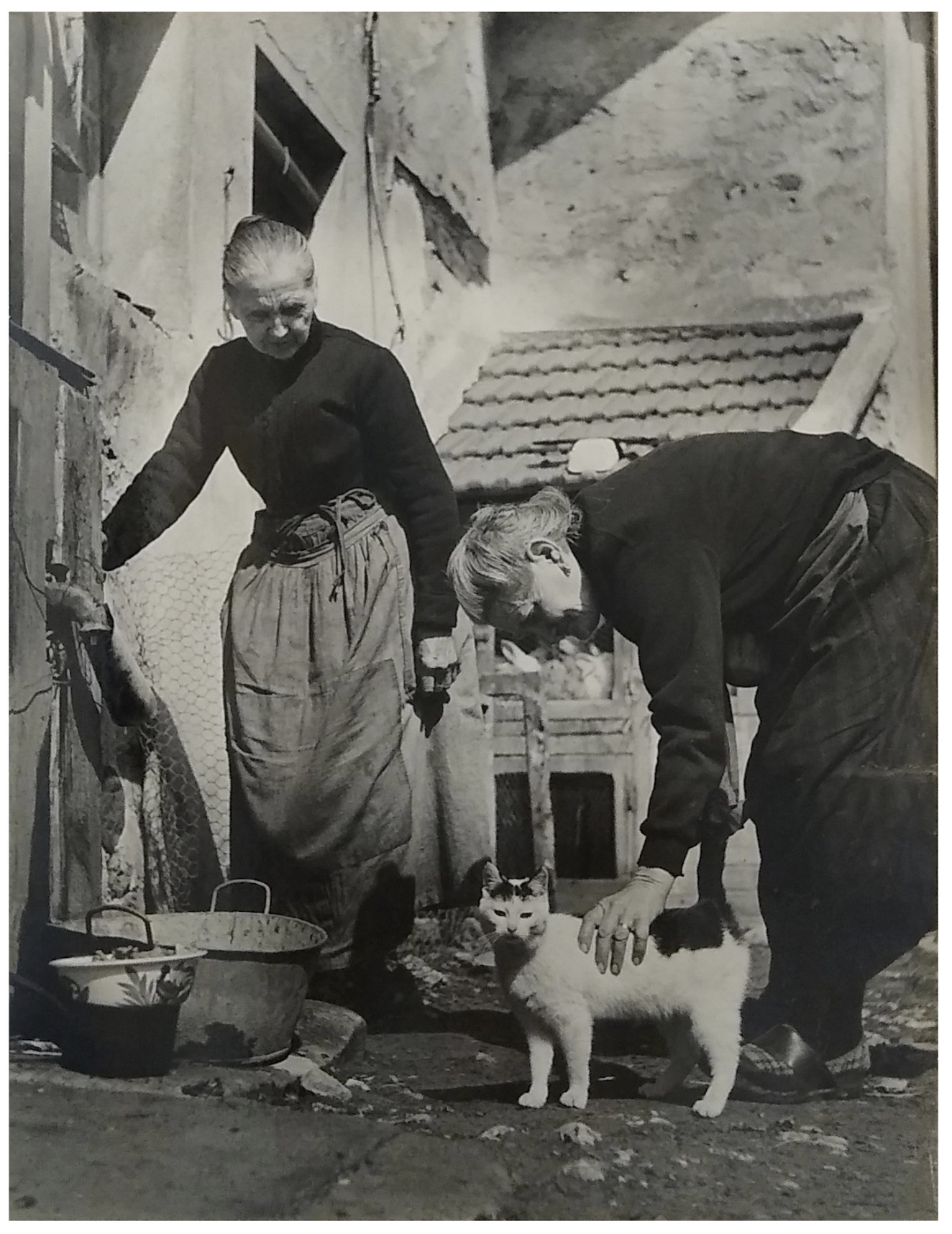 	 Zwei Frauen mit Katze, 1936