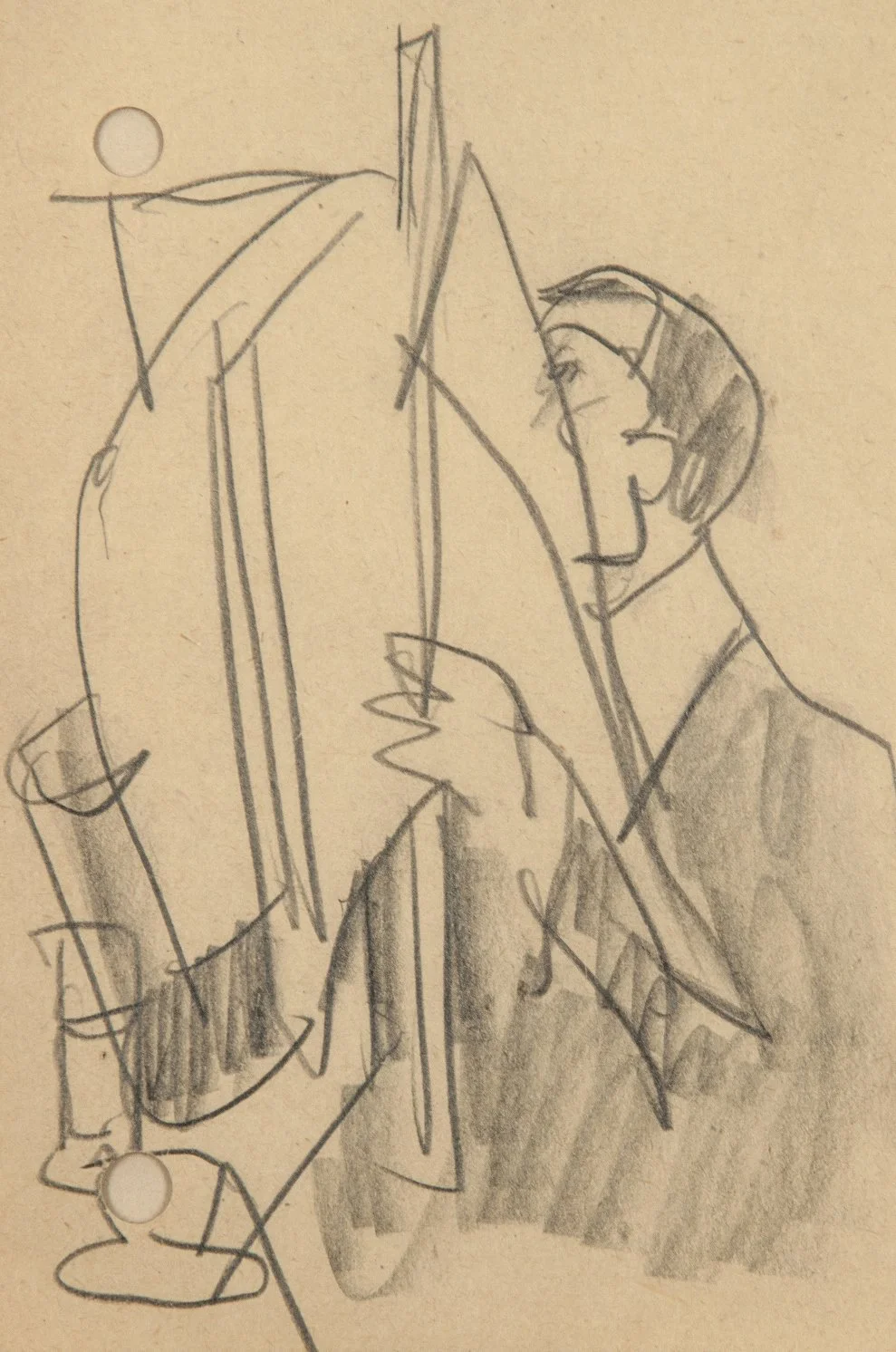 	 Zeitungsleser im Café du Dôme, Paris, 1907