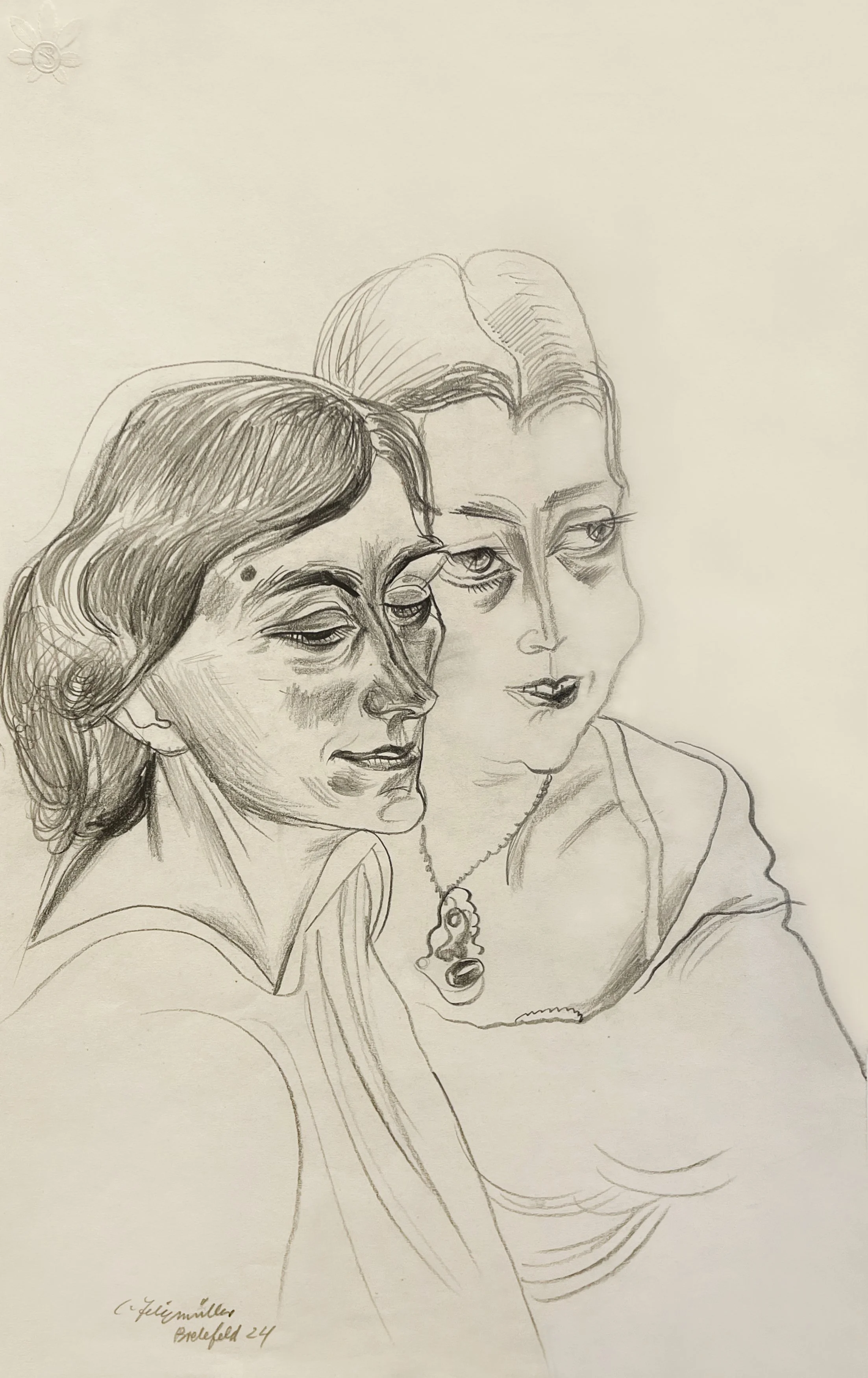 	 Doppelportrait mit Londa, 1923