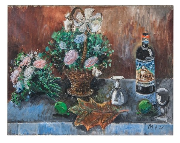 	 Stillleben mit Blumenkorb, 1929