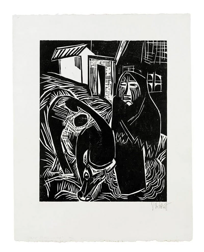 	 Bäuerin mit Kuh, 1922