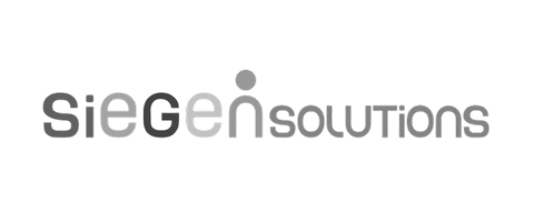 Logo of Siege Solutions with stylized text in gray and black.