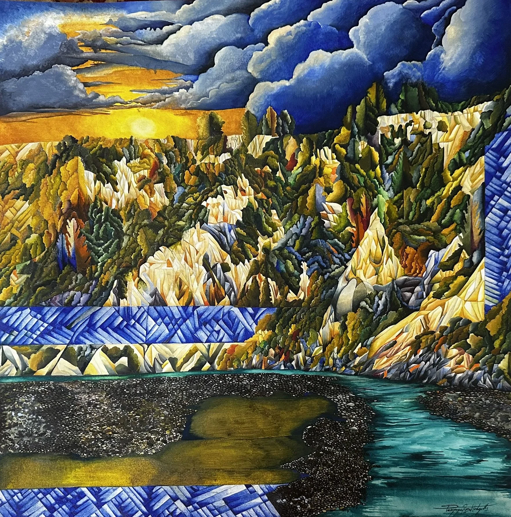 "The Golden Hour" Original Watercolour Painting