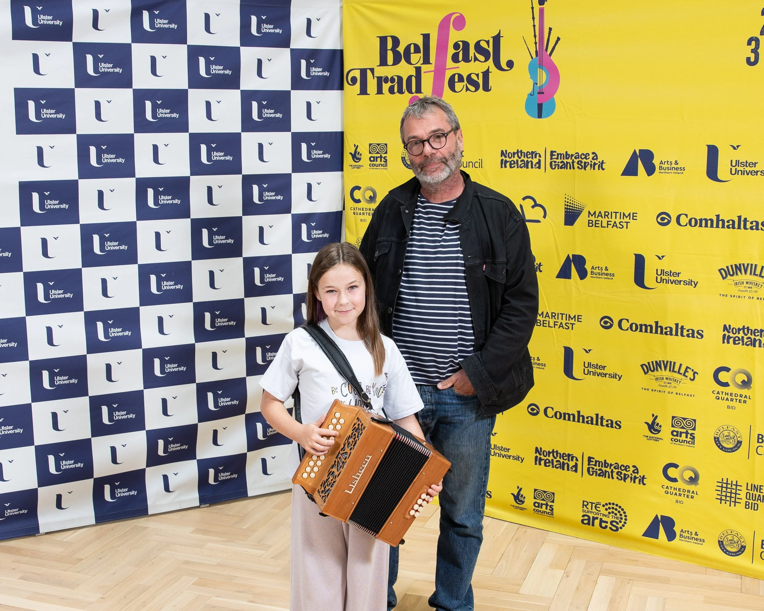 Andre Rigaut with bursary recipient Niamh McCann.jpg