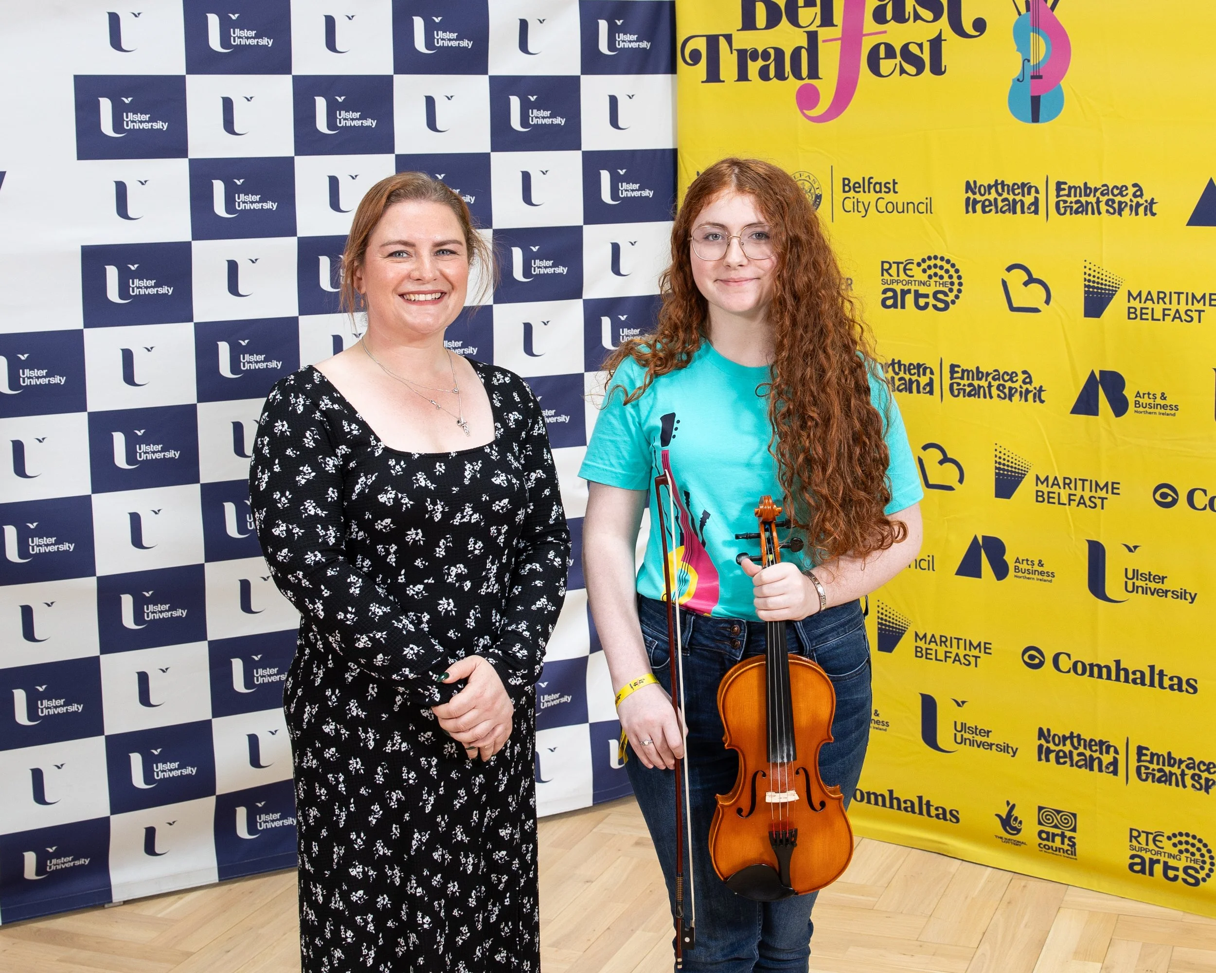 Laura Patrick of Untold Museum with bursary recipient Ava Heaney.jpg