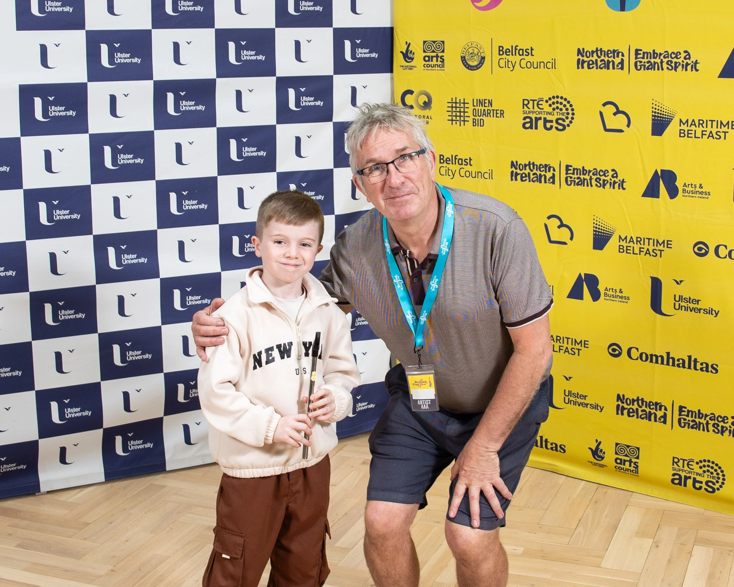 Ronán Eastwood with bursary recipient Conlon McAuley.jpg