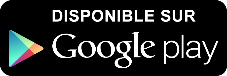 Bouton indiquant que l'application est disponible sur Google Play.