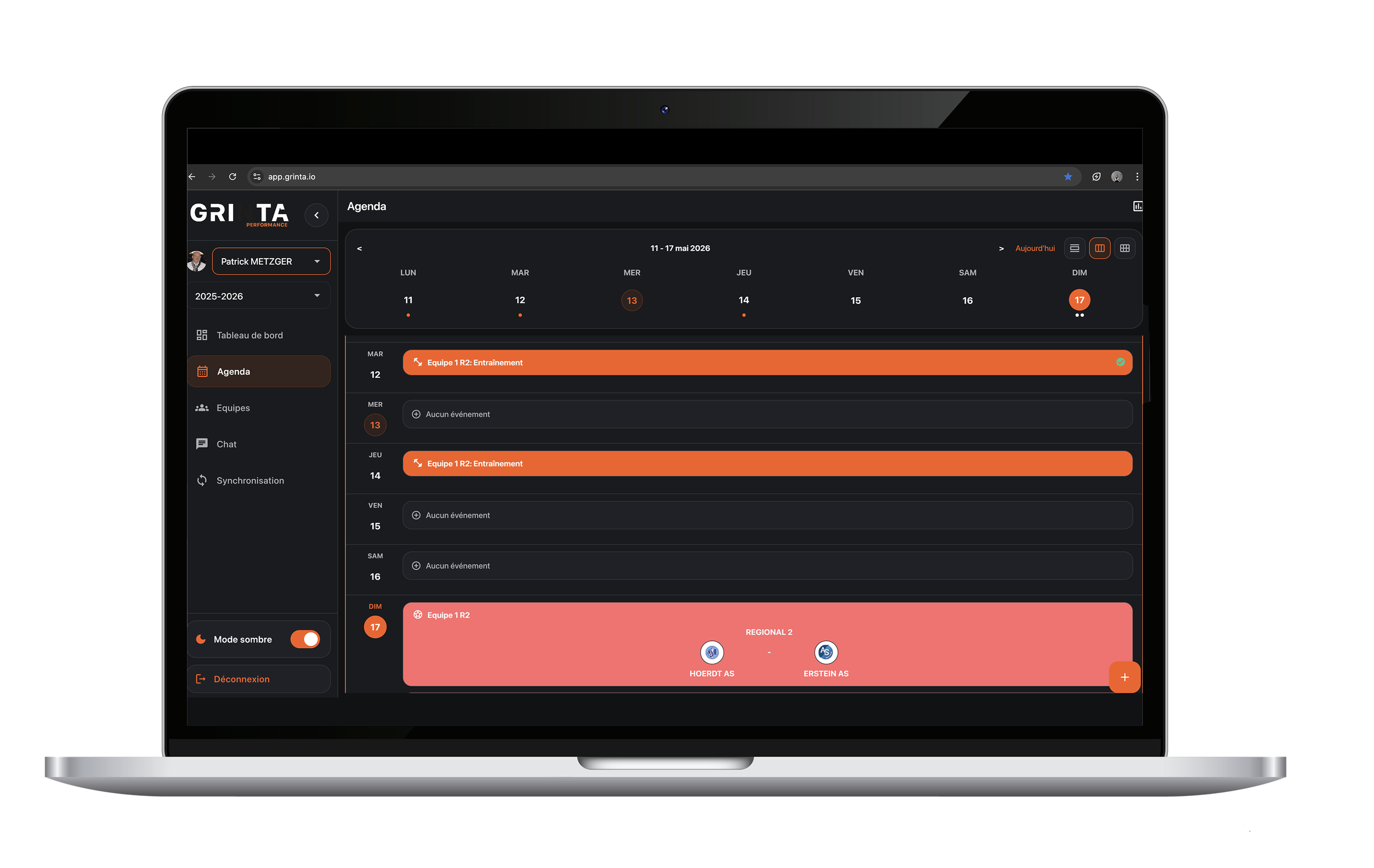 Screen agenda version web