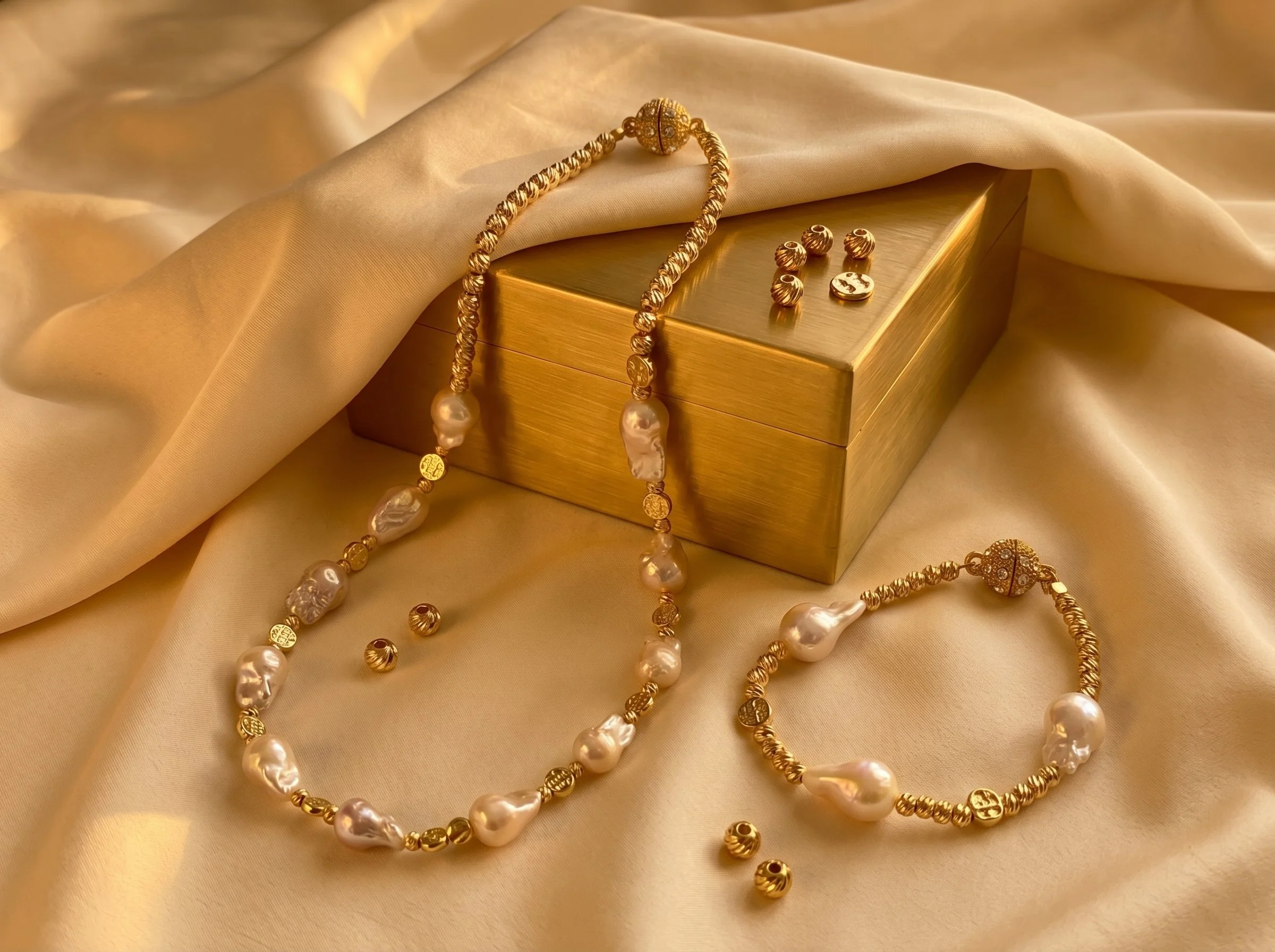 Grace Gold and Pearl Set