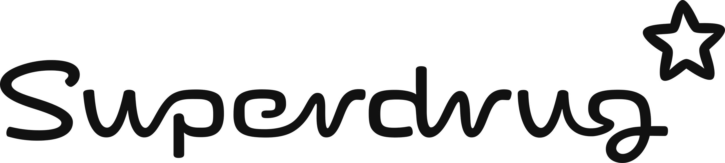 Superdrug logo in black on a transparent background