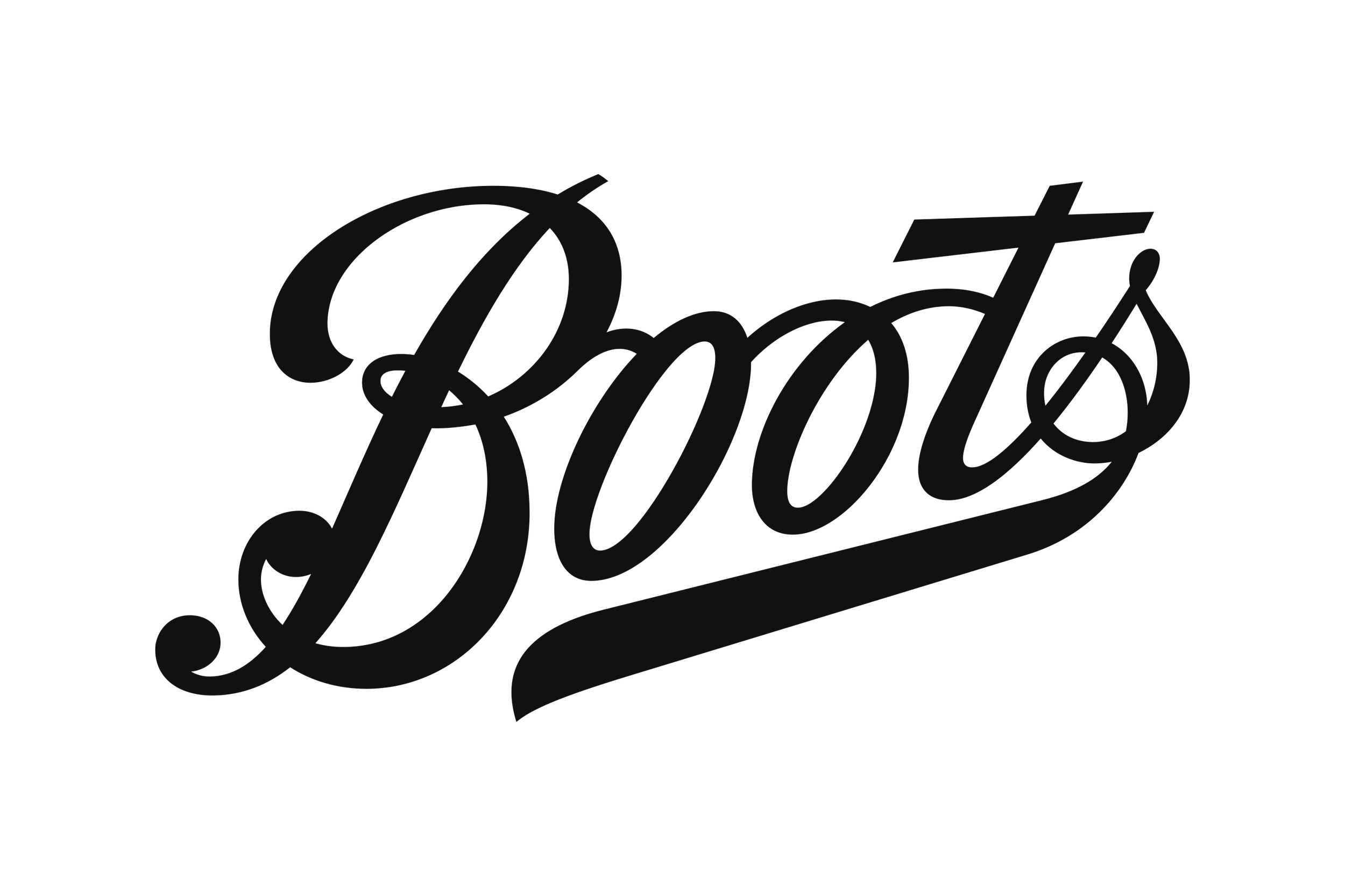 Boots logo in black on a transparent background