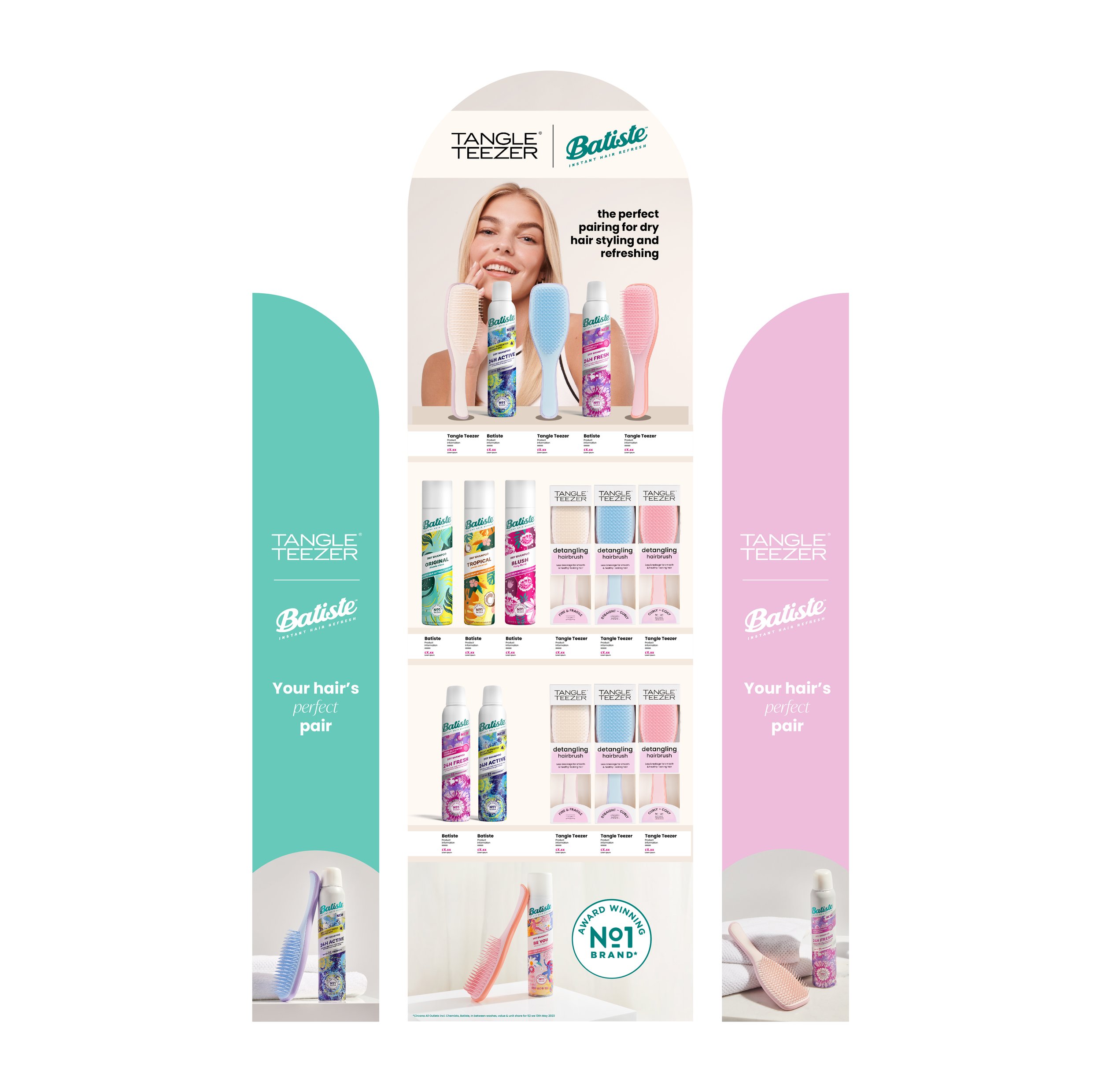 Batiste x Tangle Teezer, Co-branded FSU Concept 2