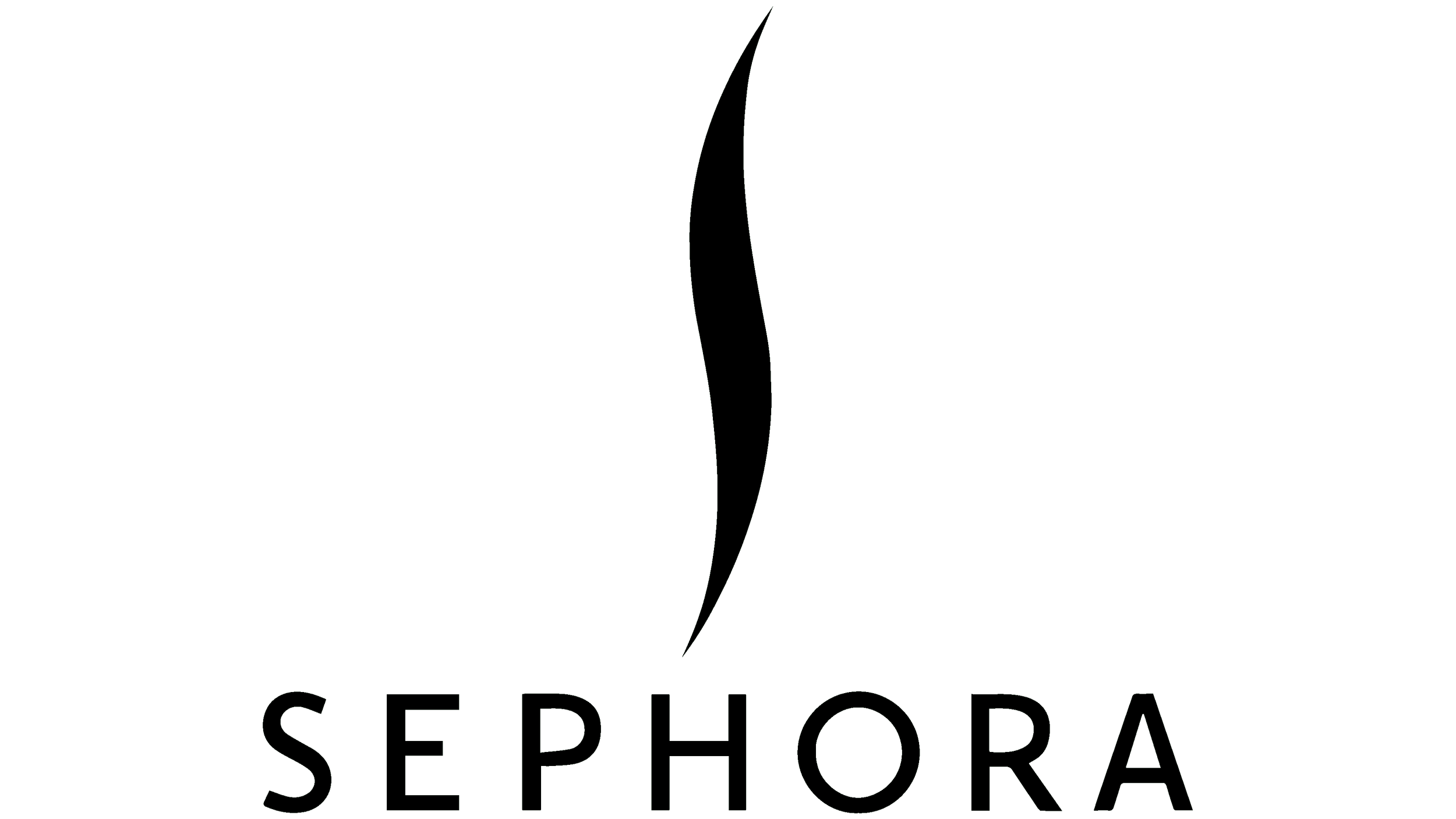 Sephora logo in black.