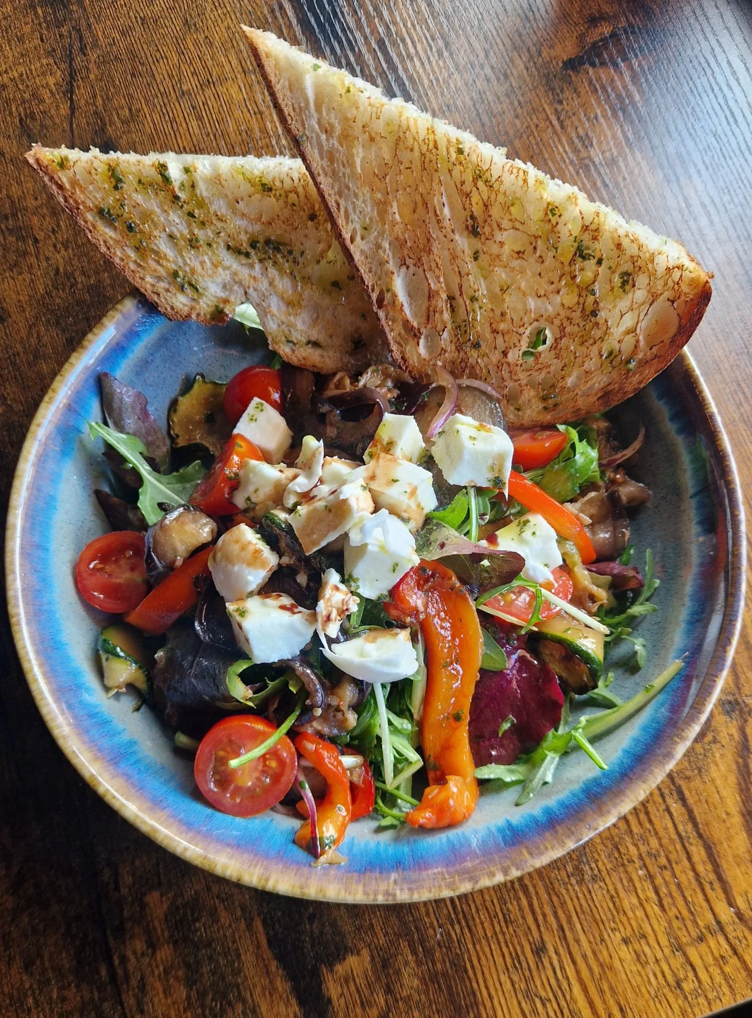 Rosted Mediterranean vegetable with buffalo Mozzarella.jpeg