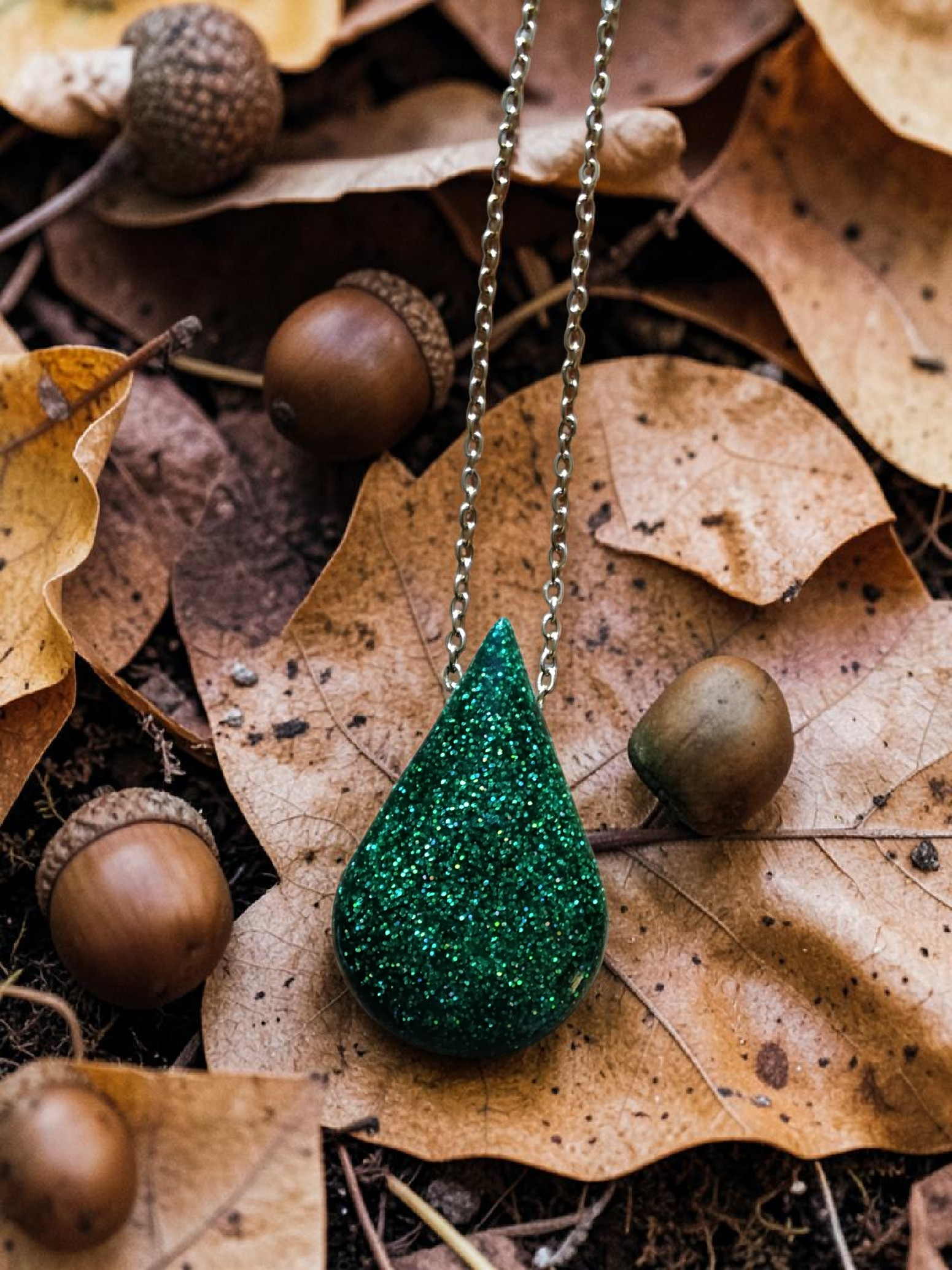 Enchanted Forest Glitter Necklace