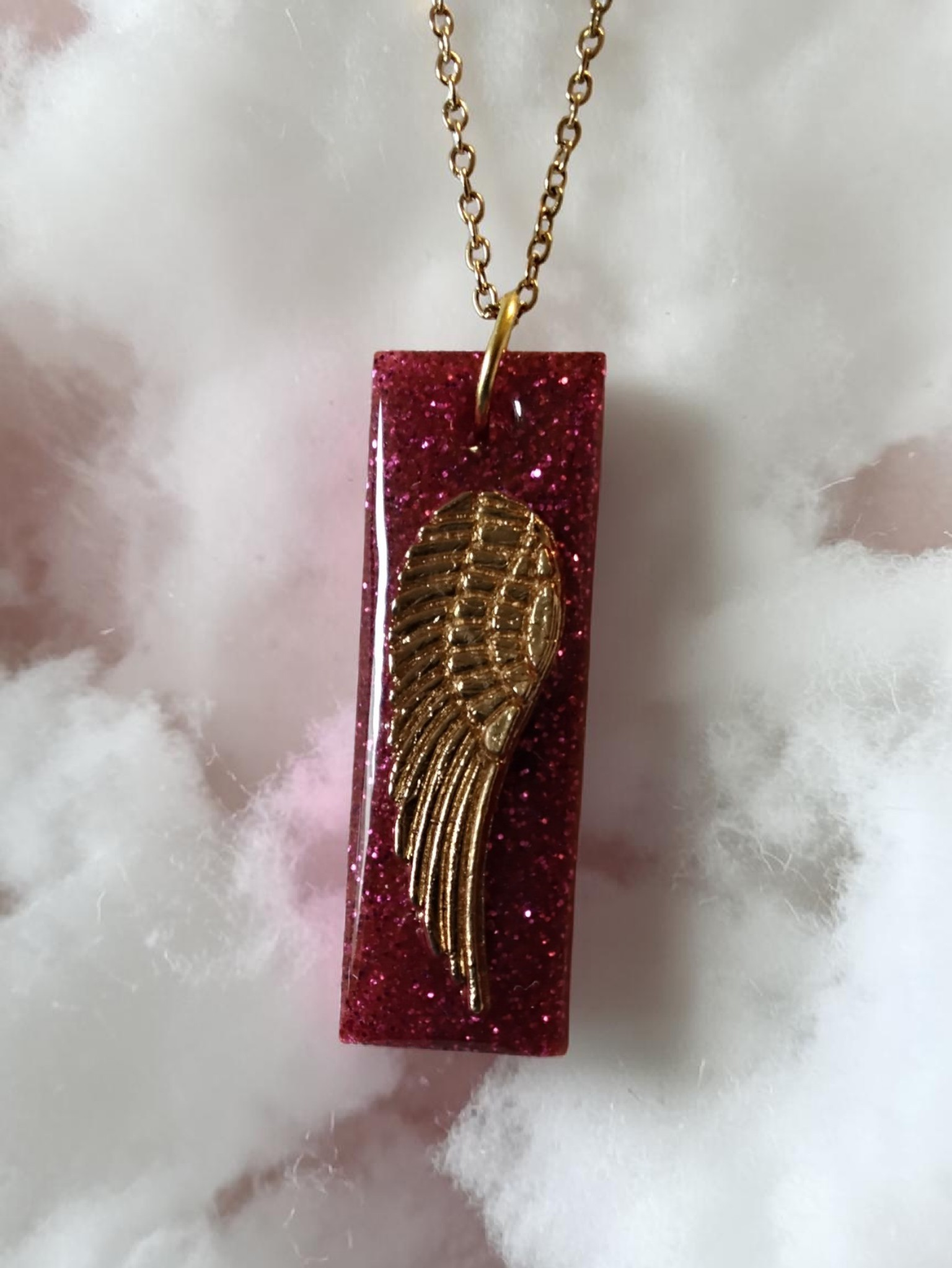 Glittering Angel Wing Necklace