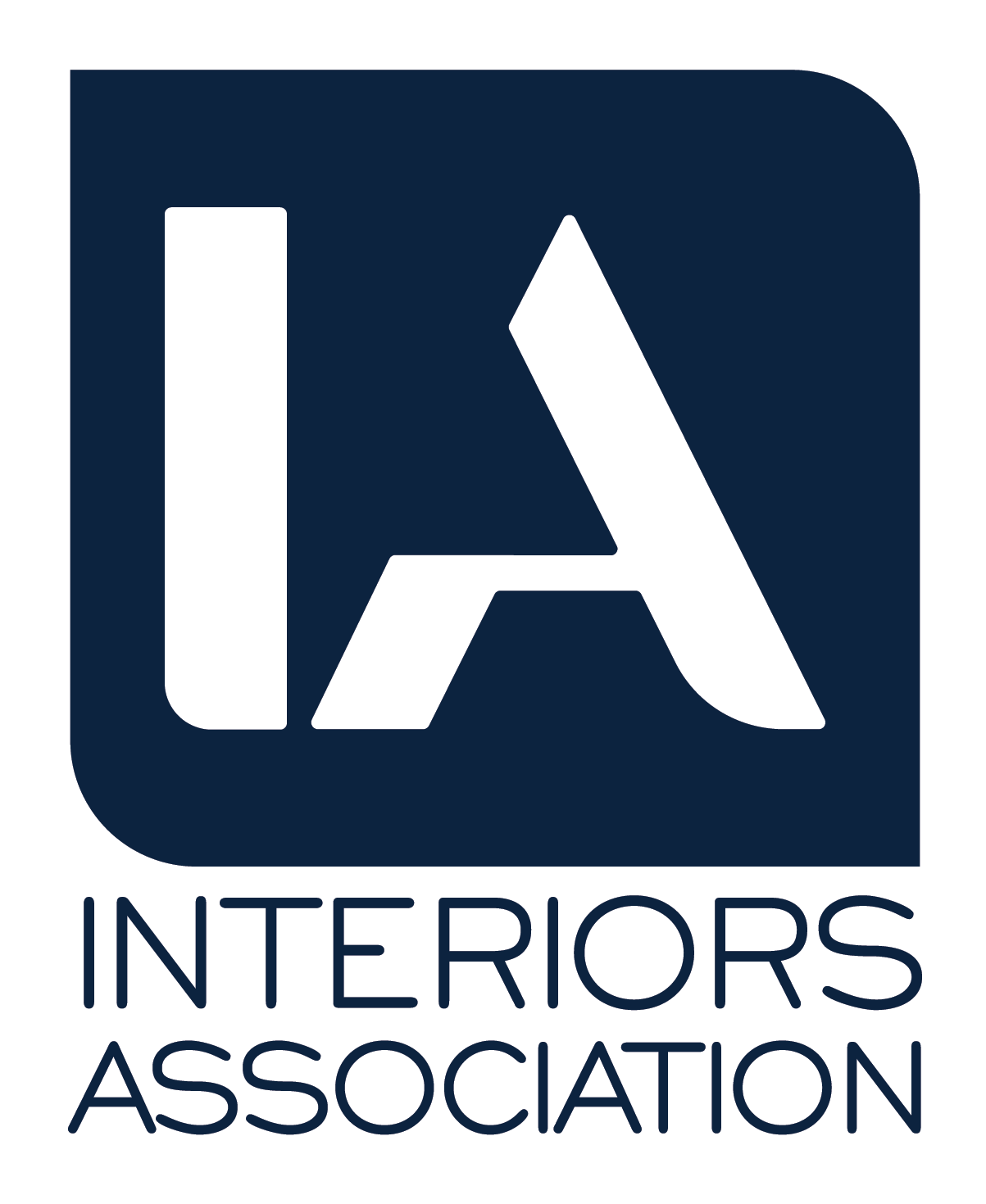 Logo of the Interiors Association featuring stylized letters 'I' and 'A' inside a dark blue rounded square, with the words 'Interiors Association' below.