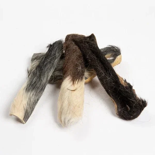 Beef skin strips with fur