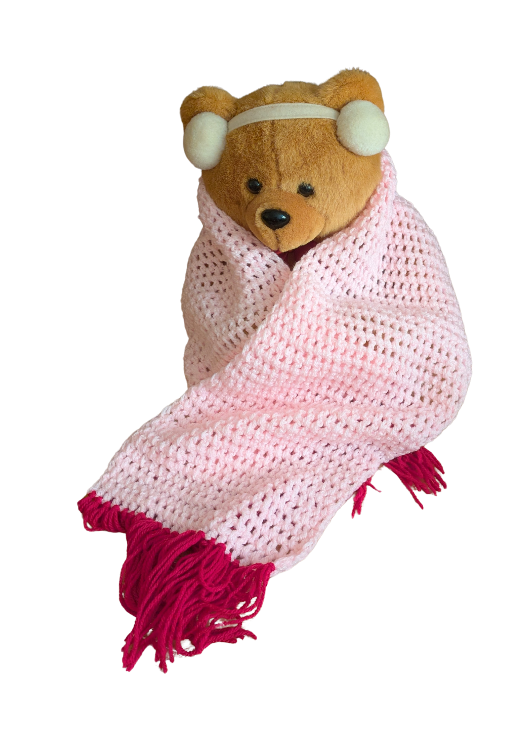 pink scarf