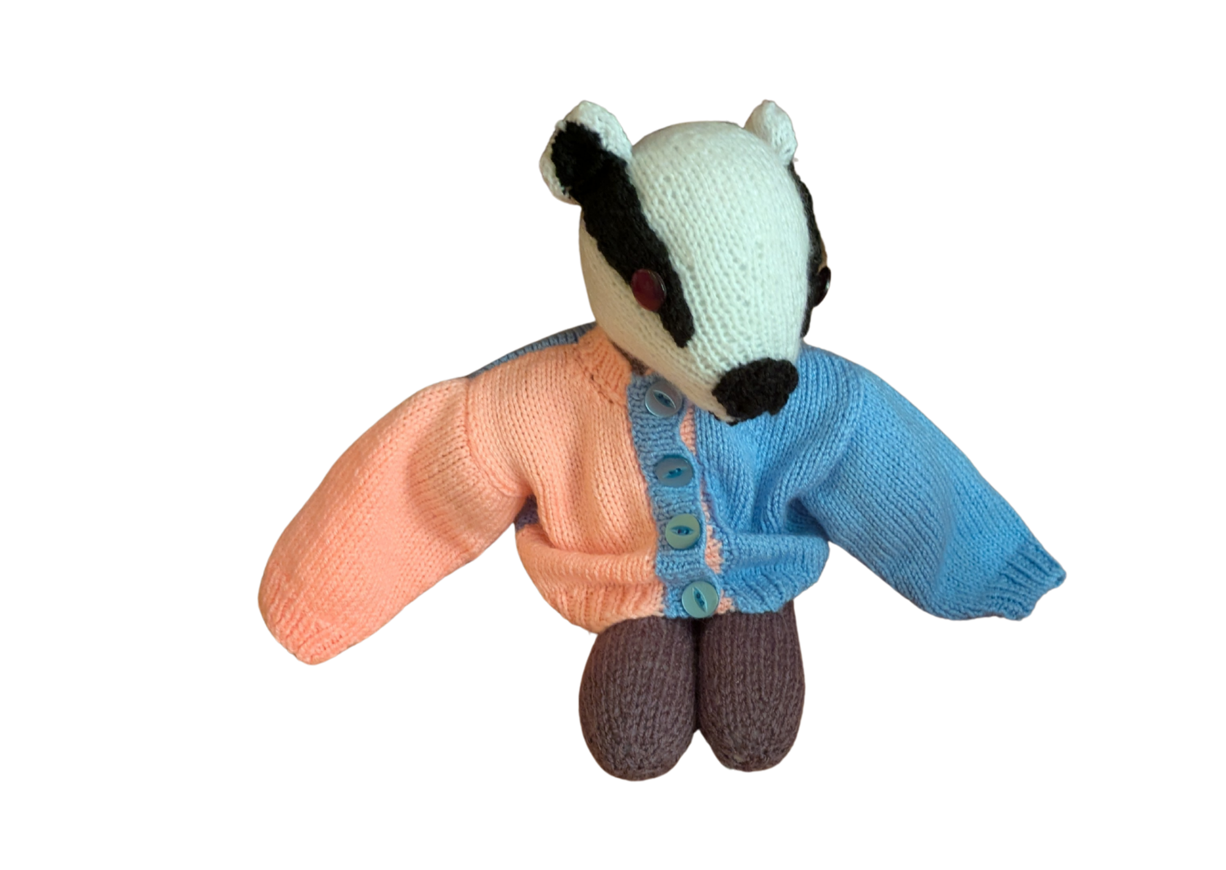 Orange and Blue Baby Cardigan