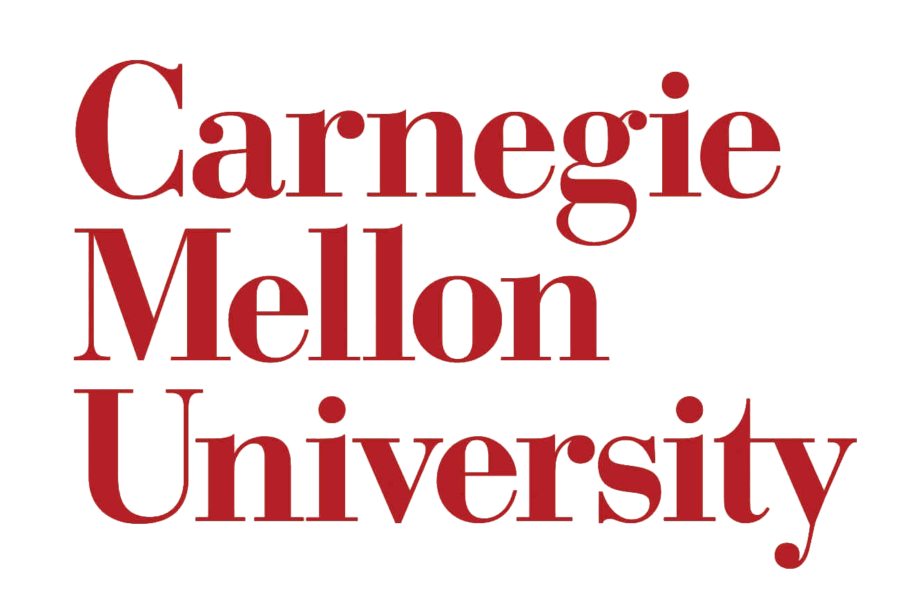 Text reading 'Carnegie Mellon University' in red on a transparent background.